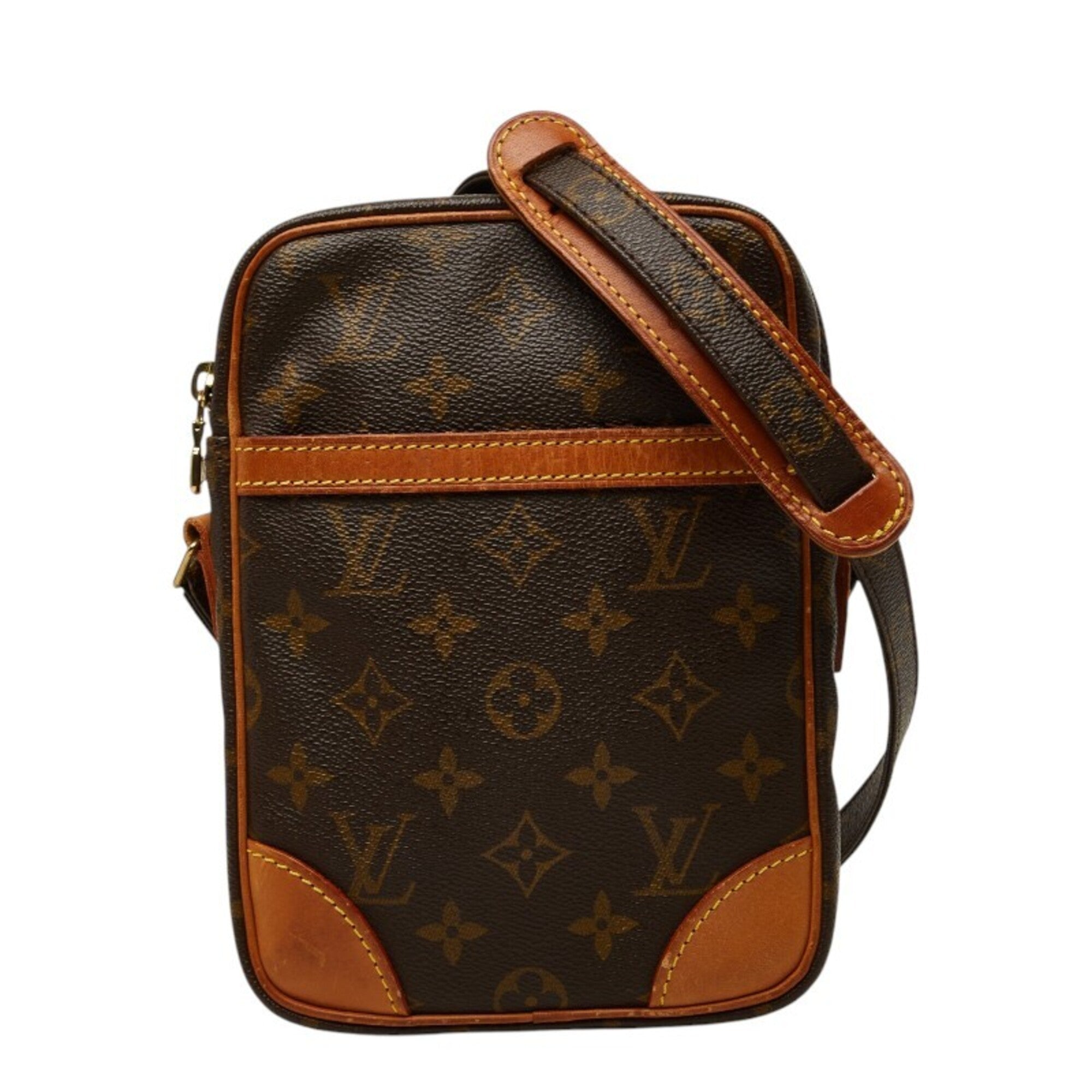 Louis Vuitton Brown Pvc Leather Shoulder Bag (Pre-Owned)