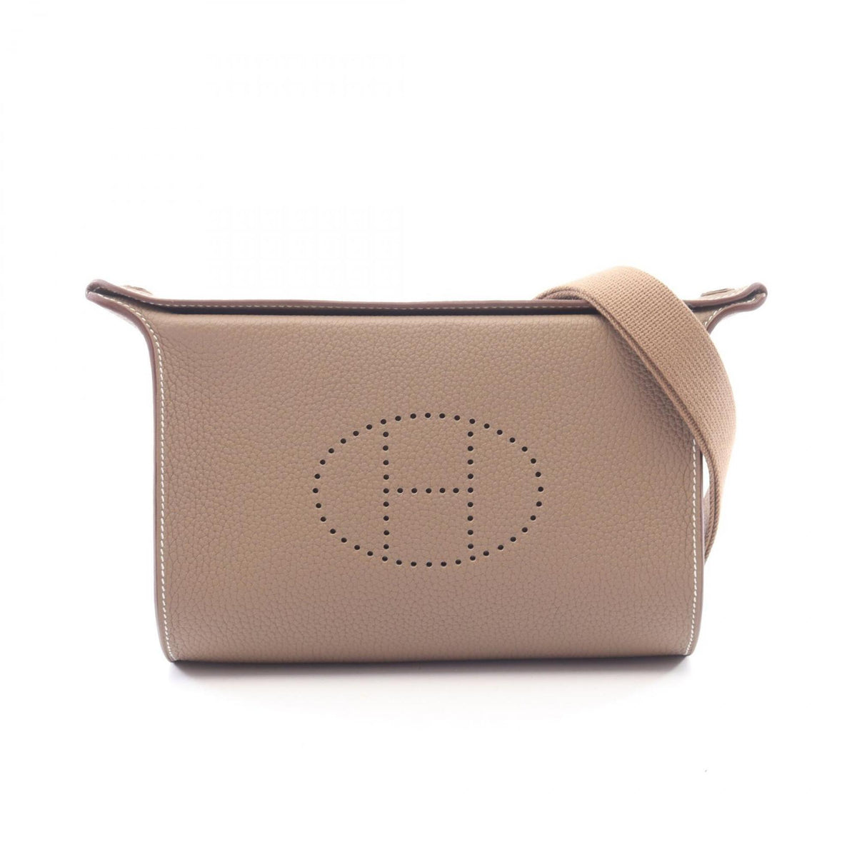 Hermes Etoupe Gray Gray Togo Leather Leather Handbag Shoulder Bag (Pre-Owned)