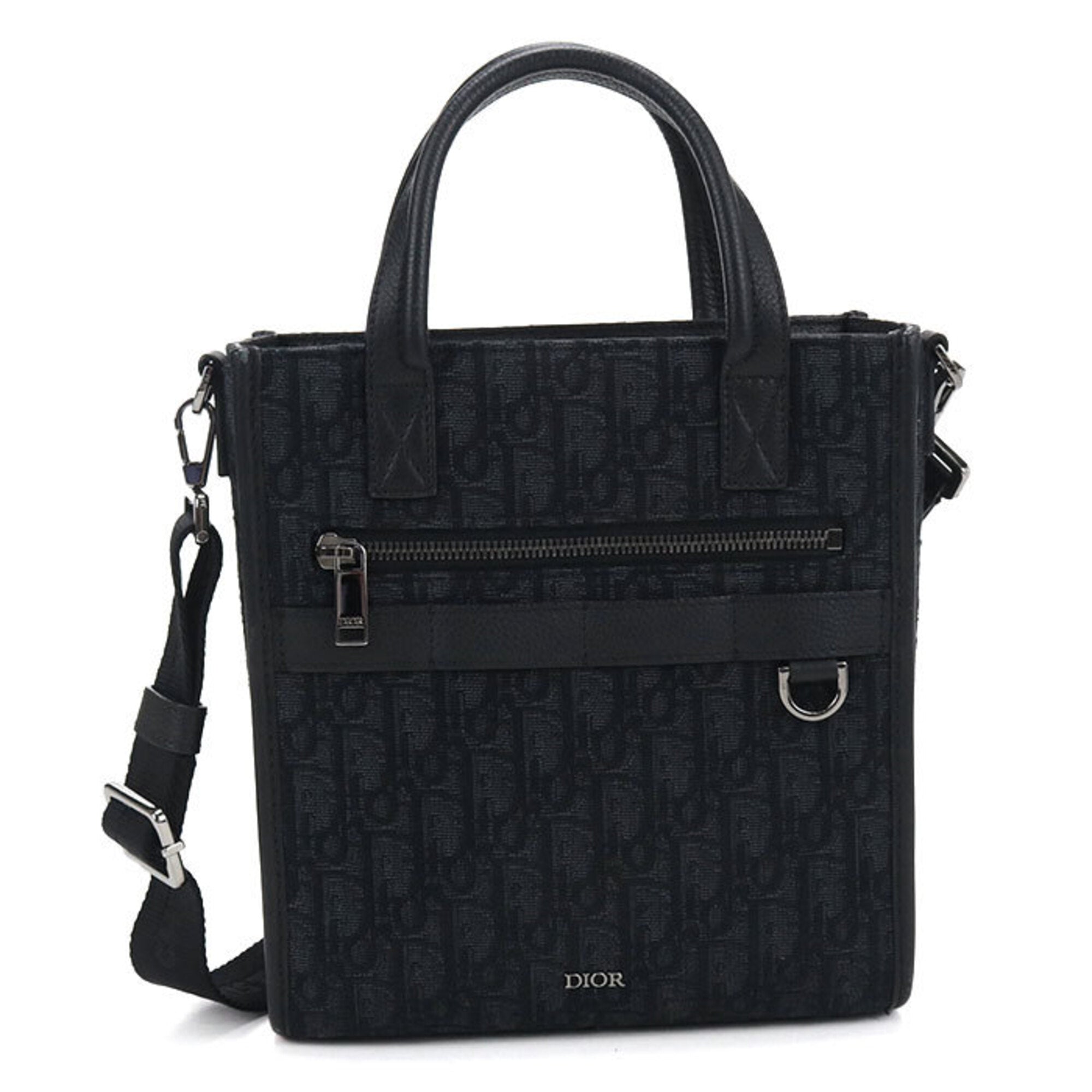 Christian Dior Black Jacquard Tote Bag (Pre-Owned)