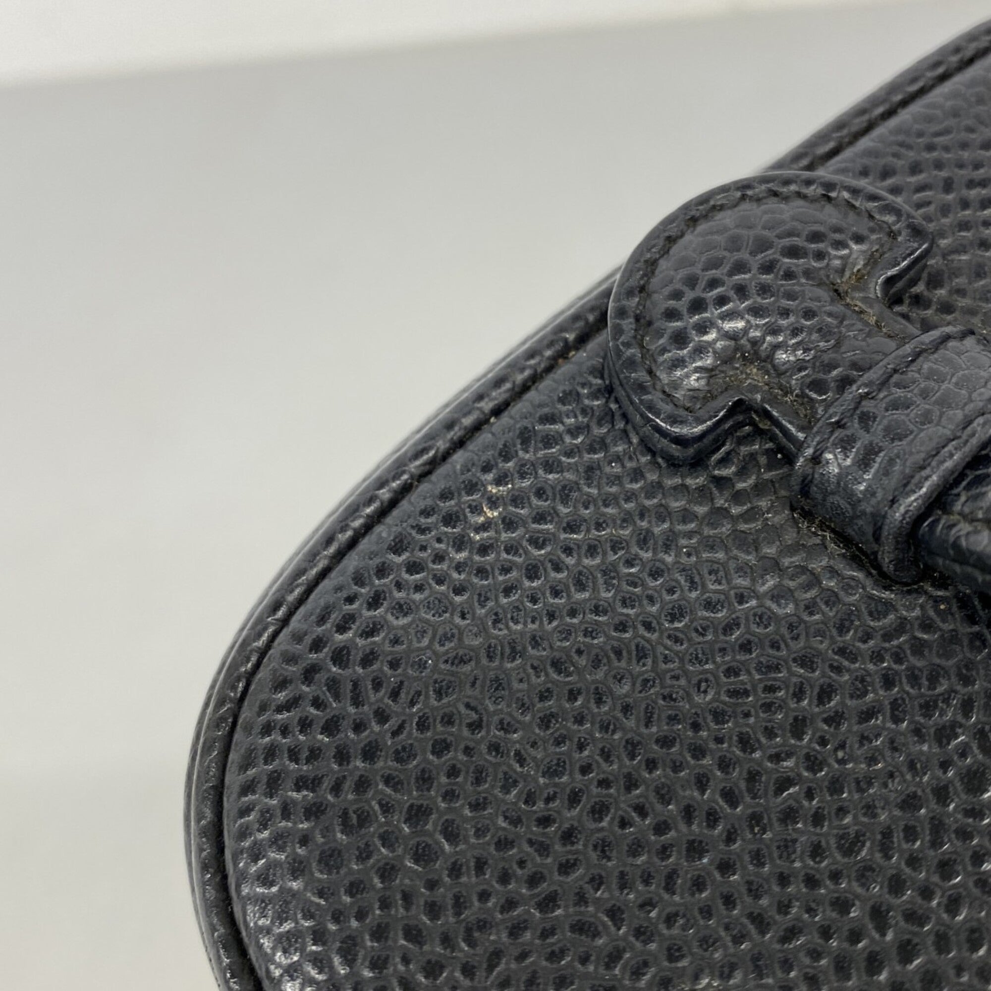 Chanel Black Grained Calfskin Vanity Bag (Pre-Owned)
