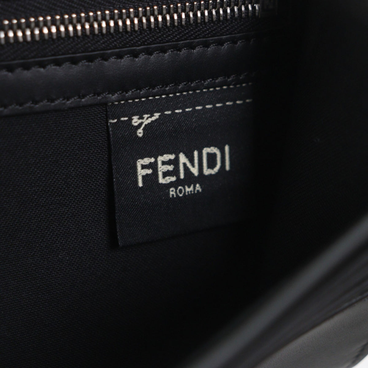 Fendi Black Leather Long Wallet (Bi-Fold) (Pre-Owned)