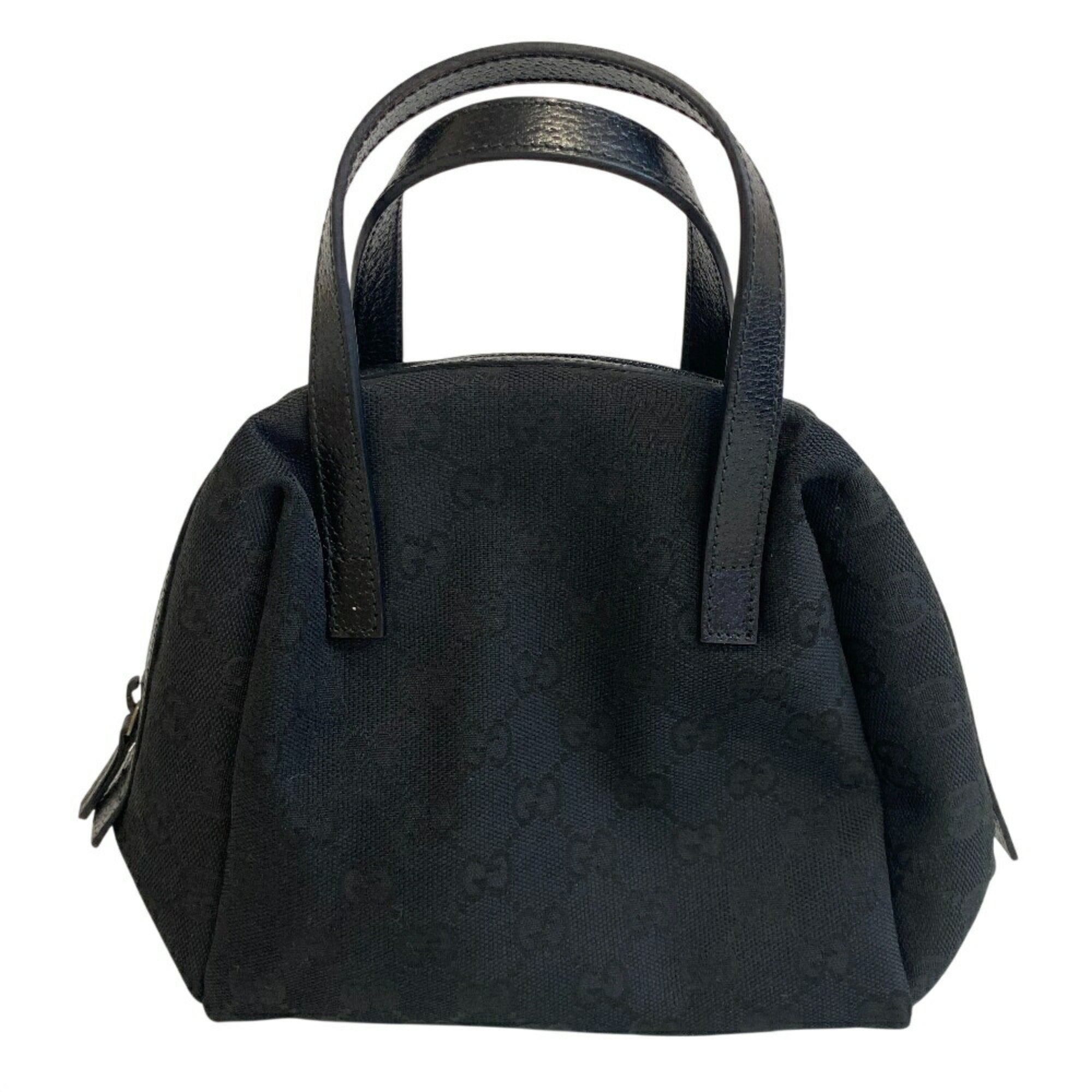 Gucci Black Gg Canvas Handbag (Pre-Owned)