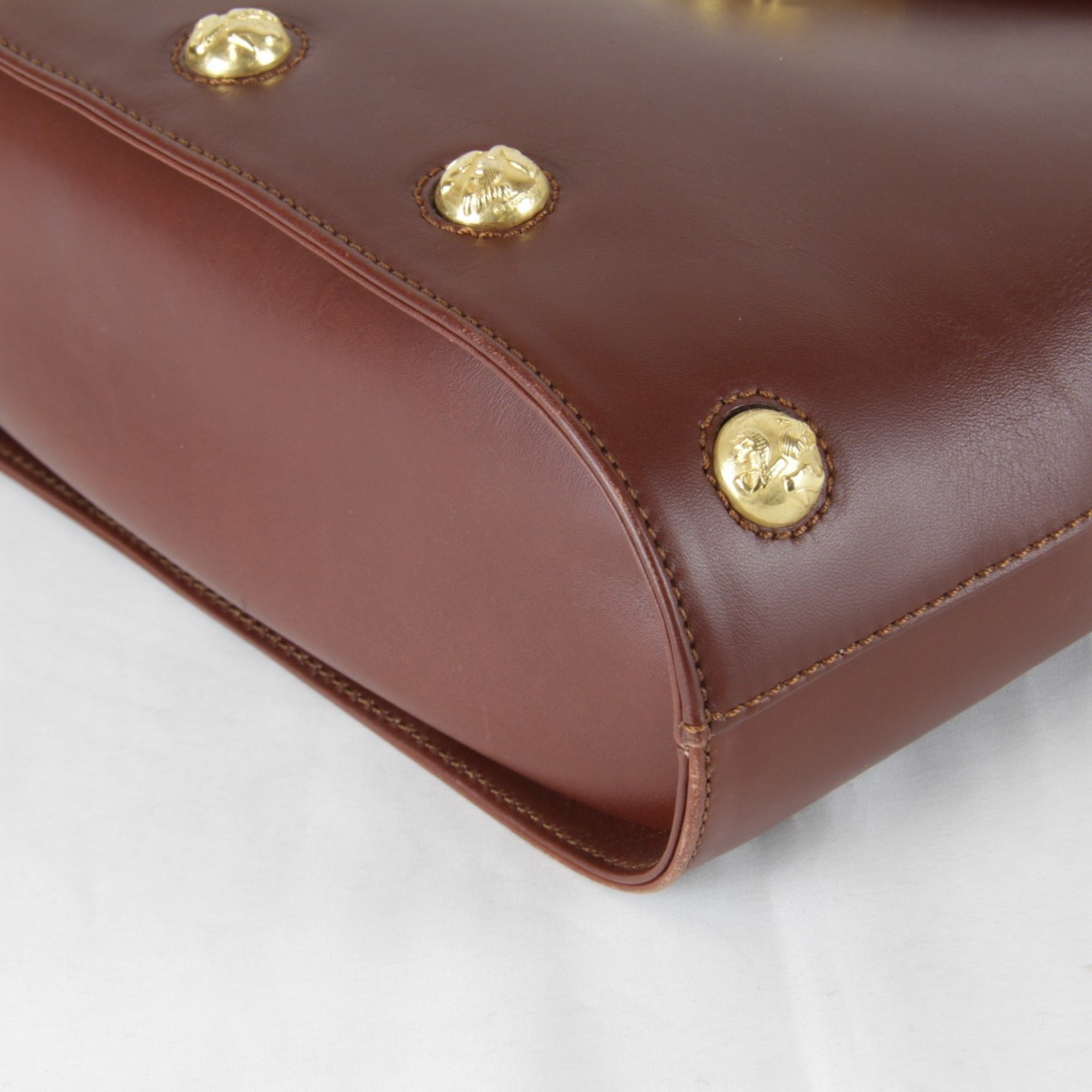 Salvatore Ferragamo Brown Leather Shoulder Bag (Pre-Owned)