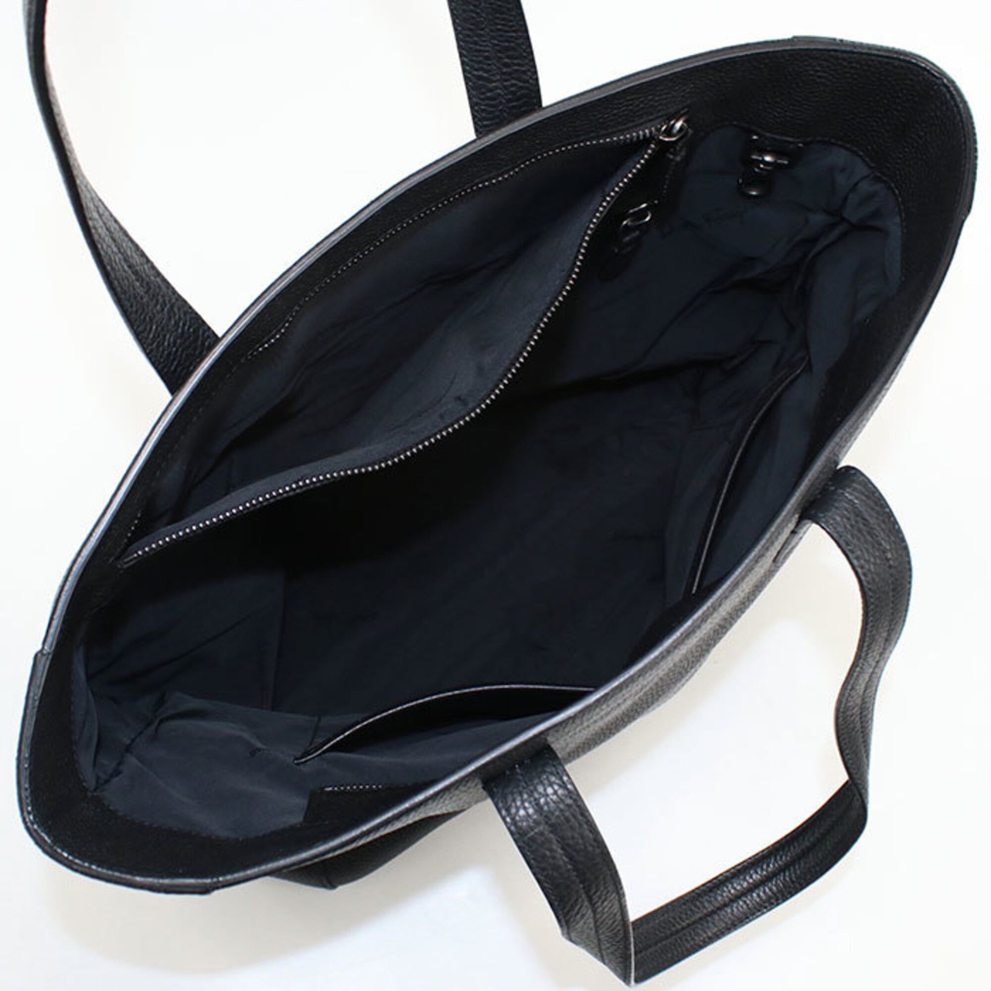 Salvatore Ferragamo Black Leather Tote Bag (Pre-Owned)