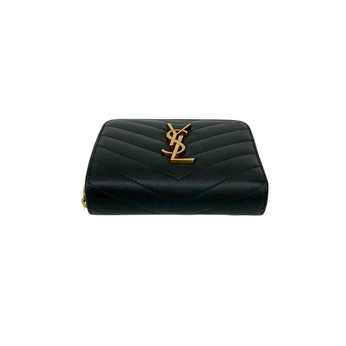 Saint Laurent Black Leather Wallet (Bi-Fold) (Pre-Owned)