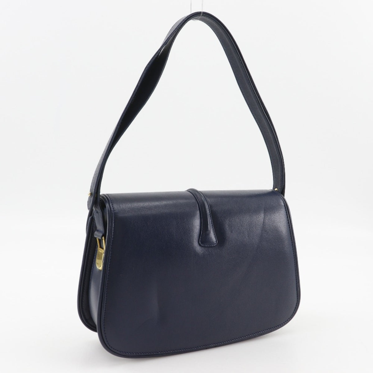 Gucci Navy Leather Shoulder Bag (Pre-Owned)