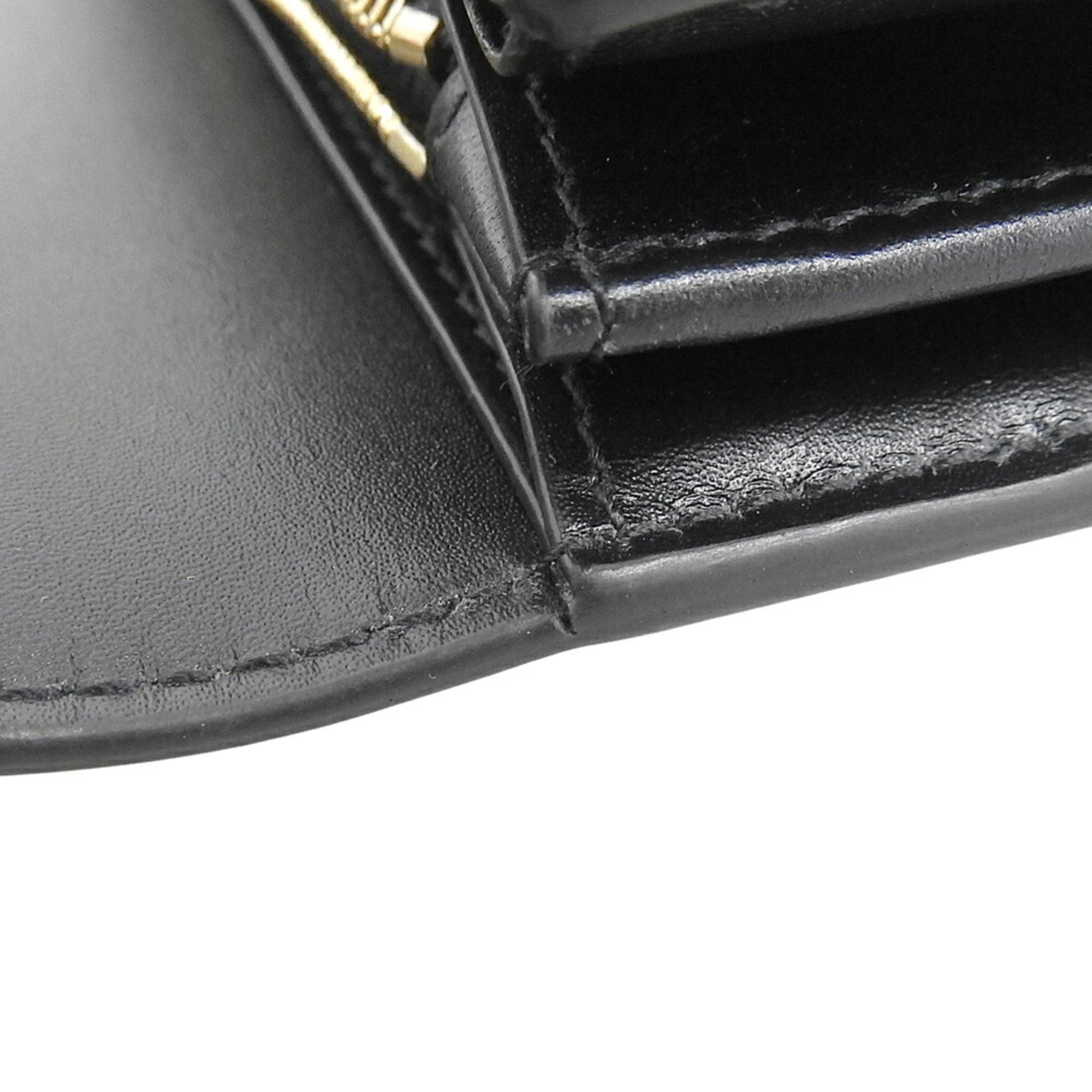 Cartier Black Leather Long Wallet (Bi-Fold) (Pre-Owned)