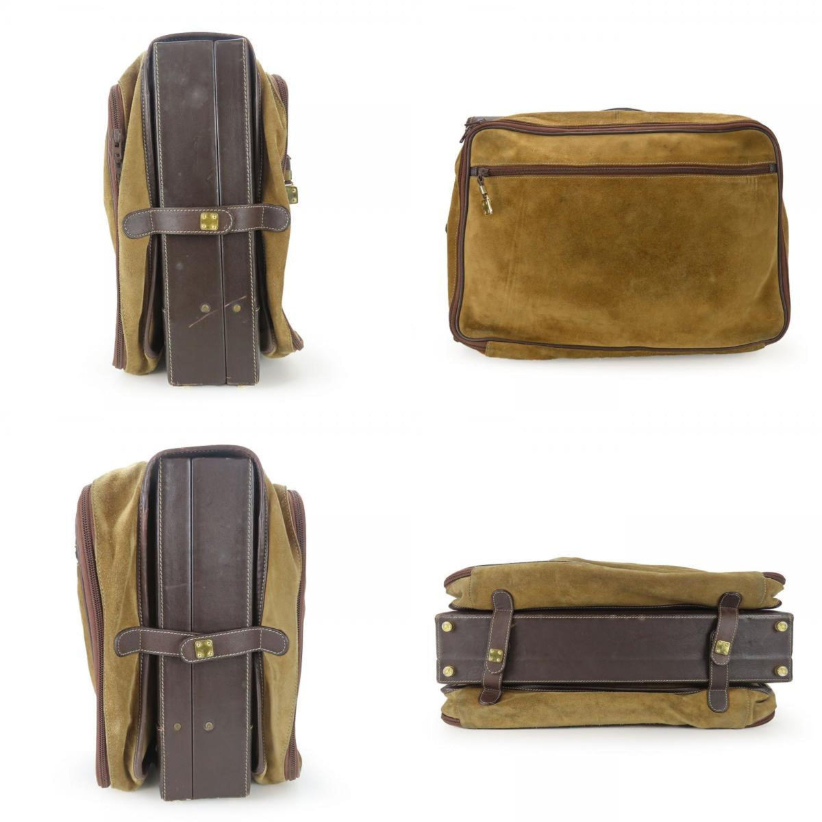 Loewe Beige Brown Leather Handbag (Pre-Owned)
