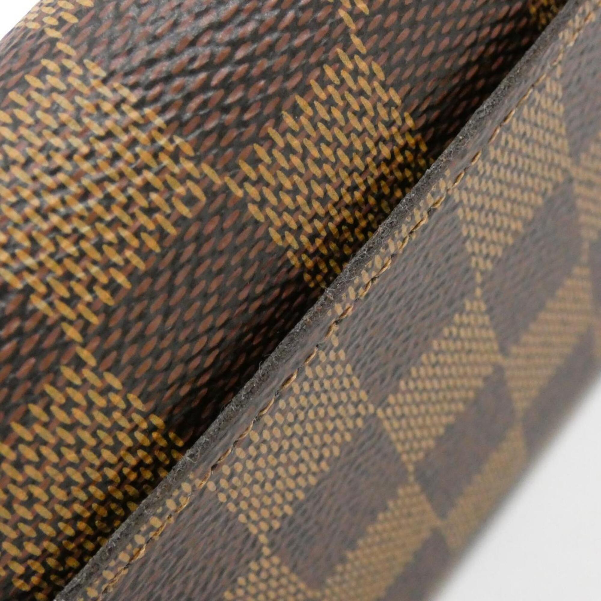 Louis Vuitton Damier Brown Ebene Coated Canvas Long Wallet (Bi-Fold) (Pre-Owned)