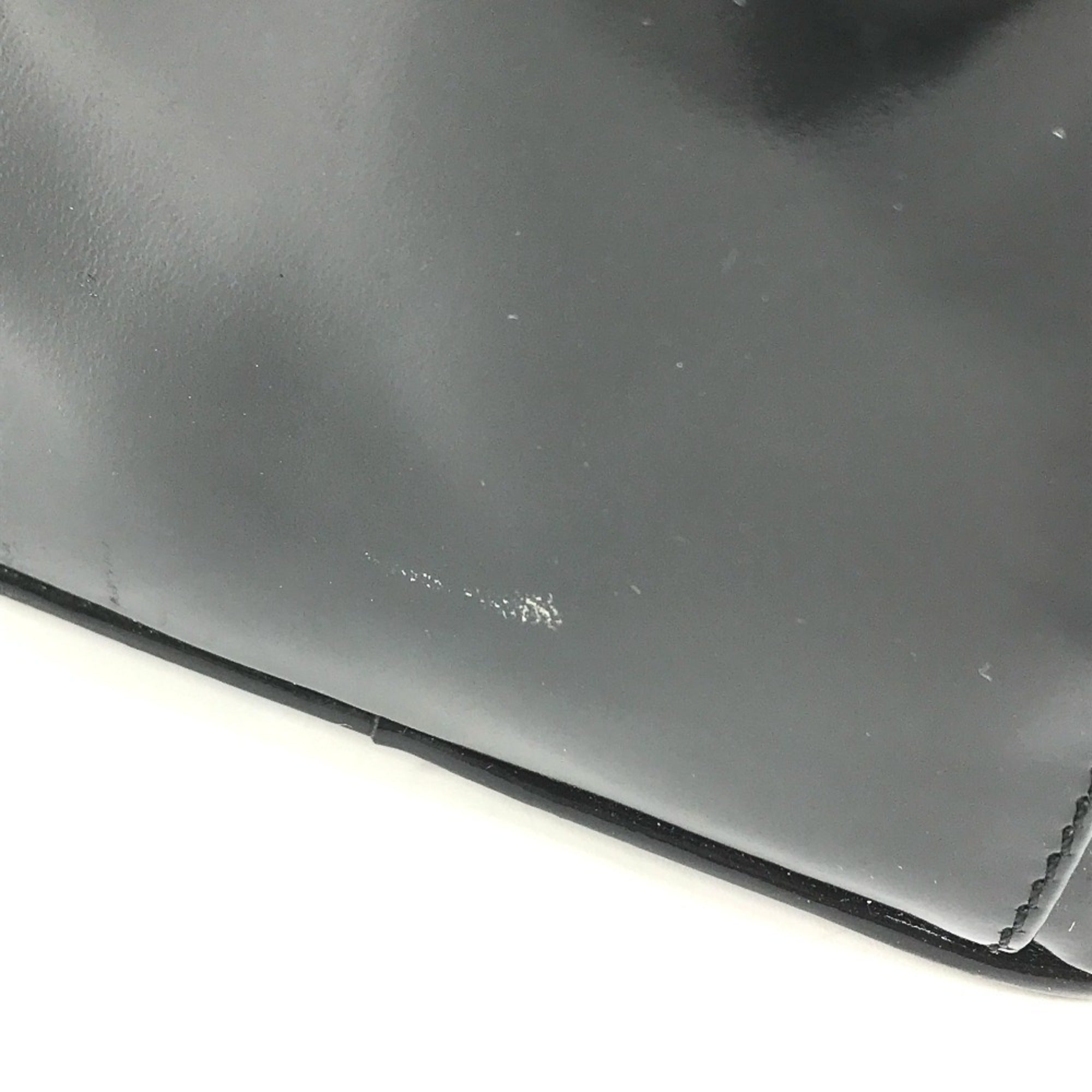 Chanel Black Leather Handbag Vanity Bag (Pre-Owned)