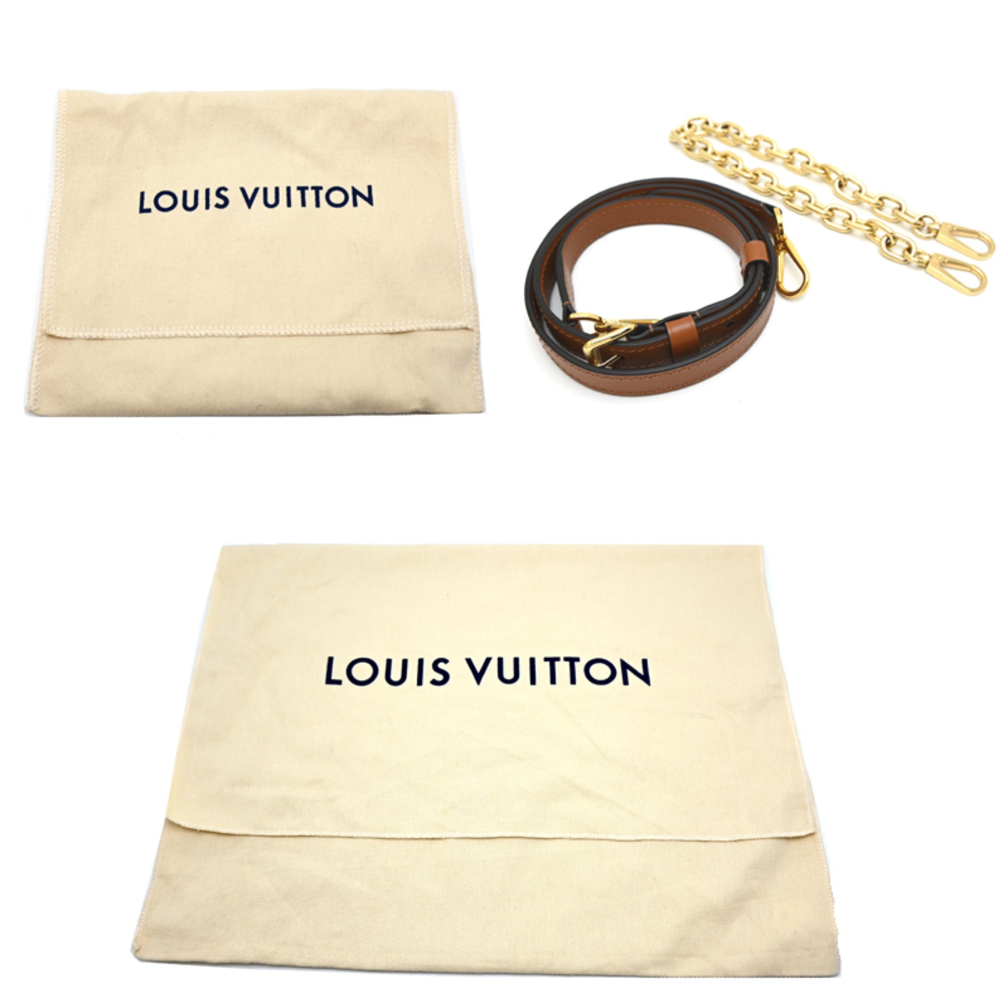 Louis Vuitton Brown Ivory Monogram Shoulder Bag (Pre-Owned)