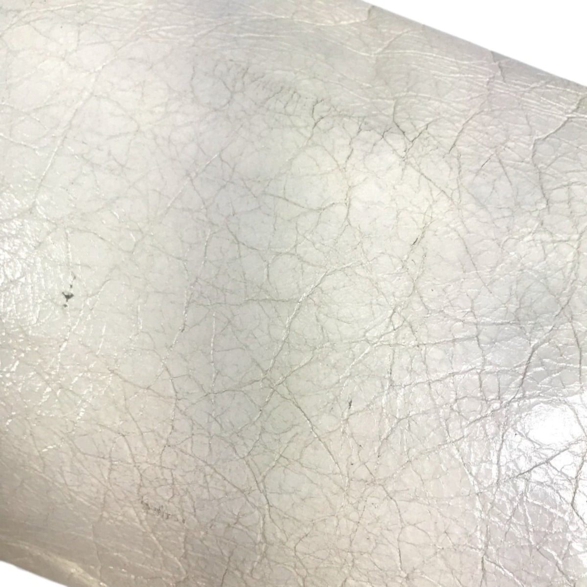 Balenciaga Gold White Leather Clutch Bag Handbag Pouch (Pre-Owned)