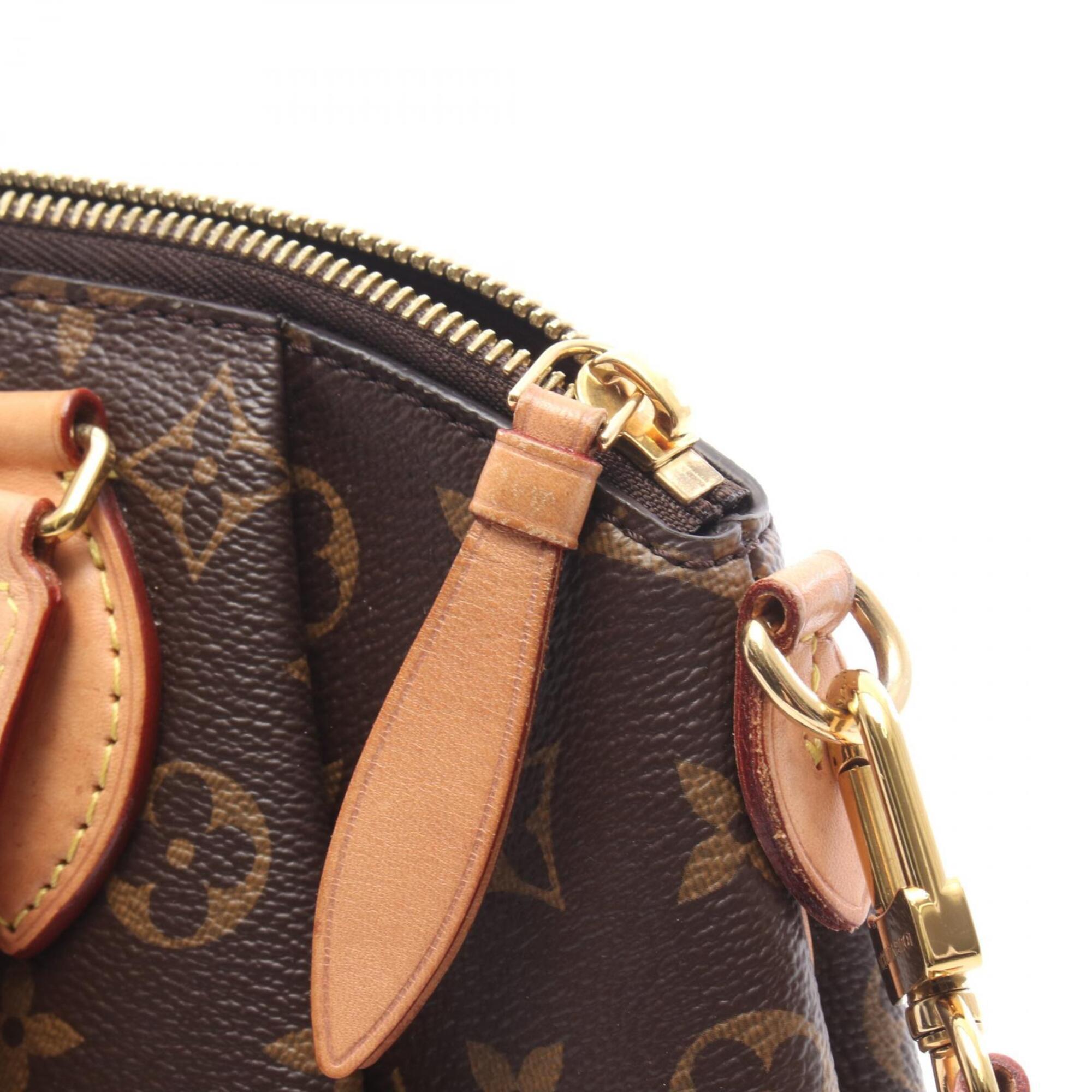 Louis Vuitton Monogram Brown Coated Canvas Leather Handbag (Pre-Owned)