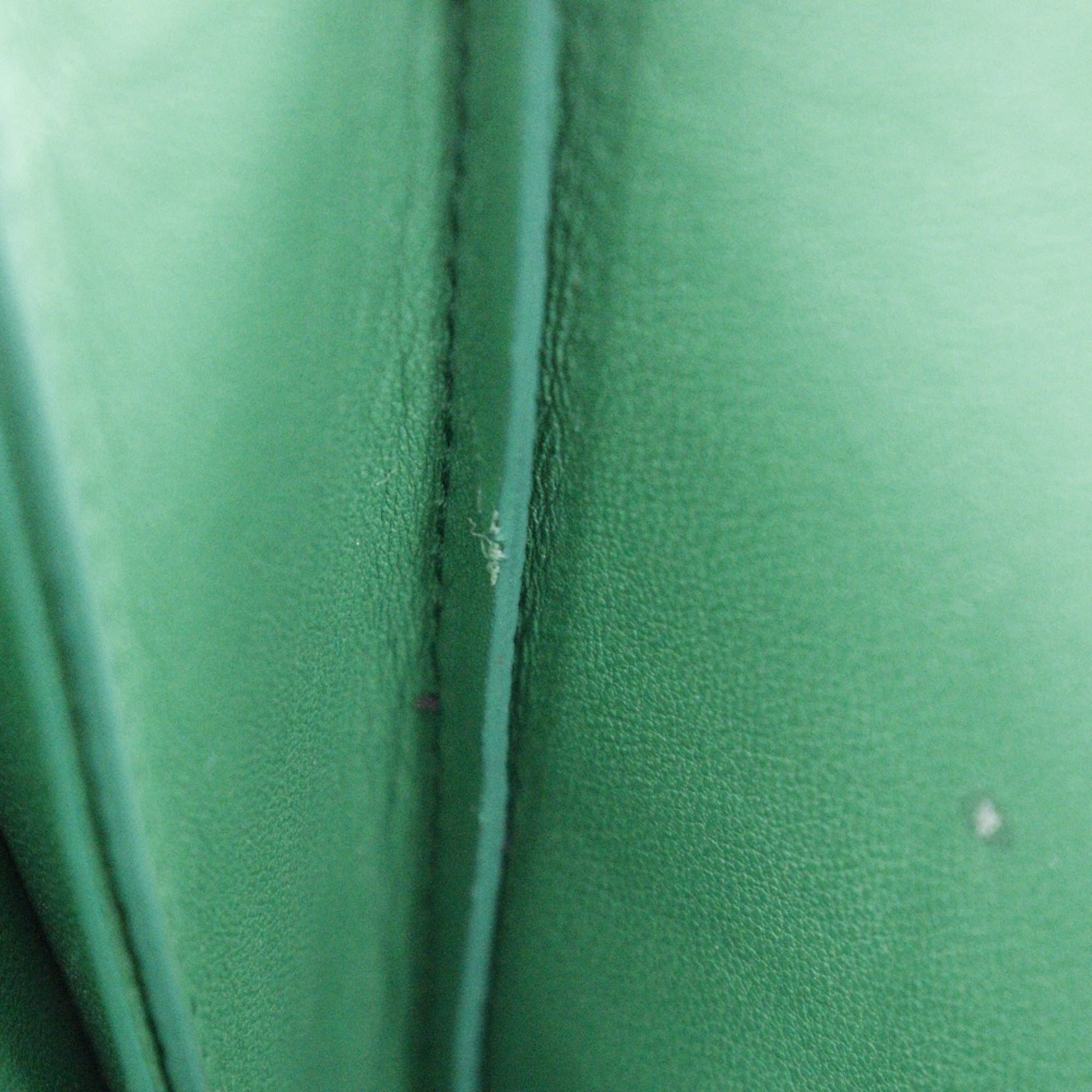 Bottega Veneta Green Leather Shoulder Bag (Pre-Owned)