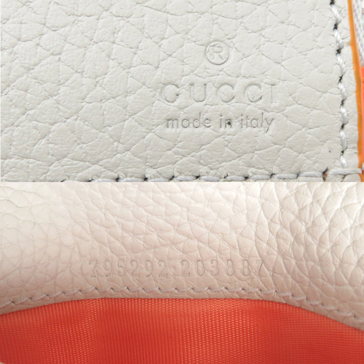 Gucci White Leather Wallet (Bi-Fold) (Pre-Owned)