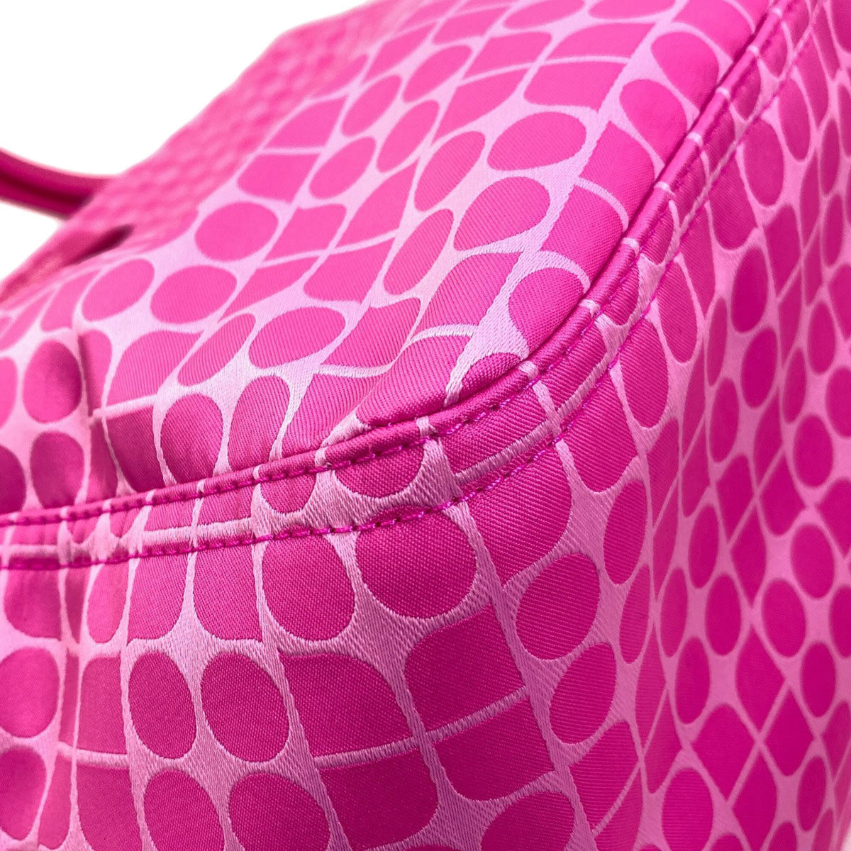 Kate Spade Pink Polyester Leather Tote Bag (Pre-Owned)