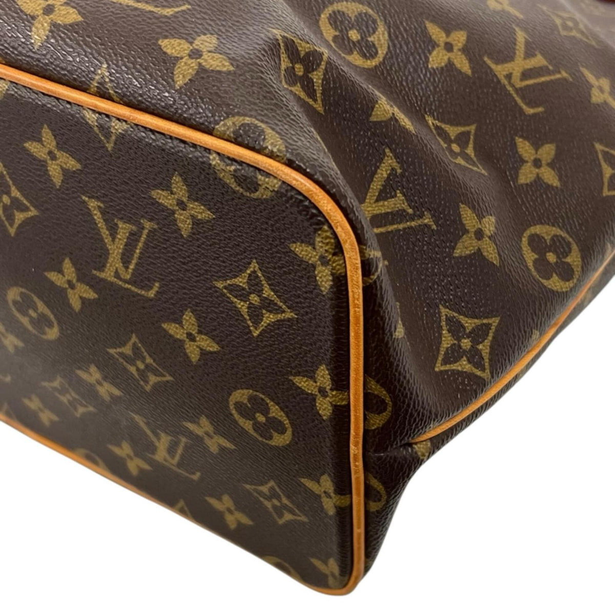Louis Vuitton Brown Monogram Leather Handbag Shoulder Bag (Pre-Owned)