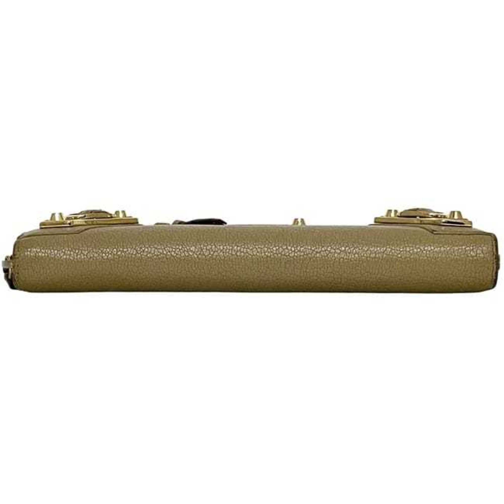 Balenciaga Beige Leather Long Wallet (Bi-Fold) (Pre-Owned)