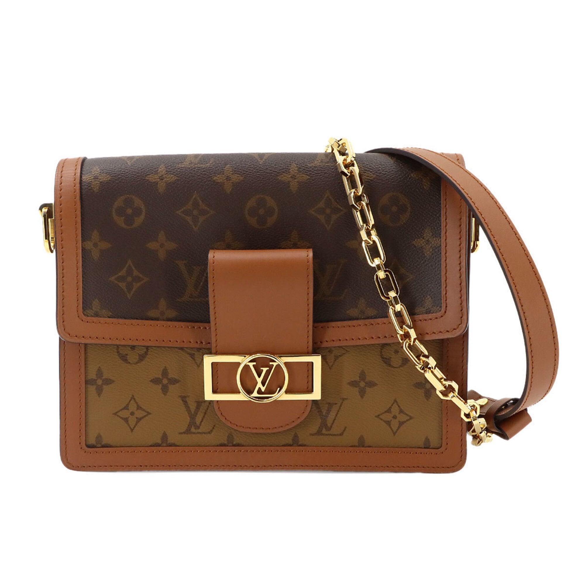 Louis Vuitton Brown Monogram Reverse Monogram Reverse Monogram Handbag Shoulder Bag (Pre-Owned)