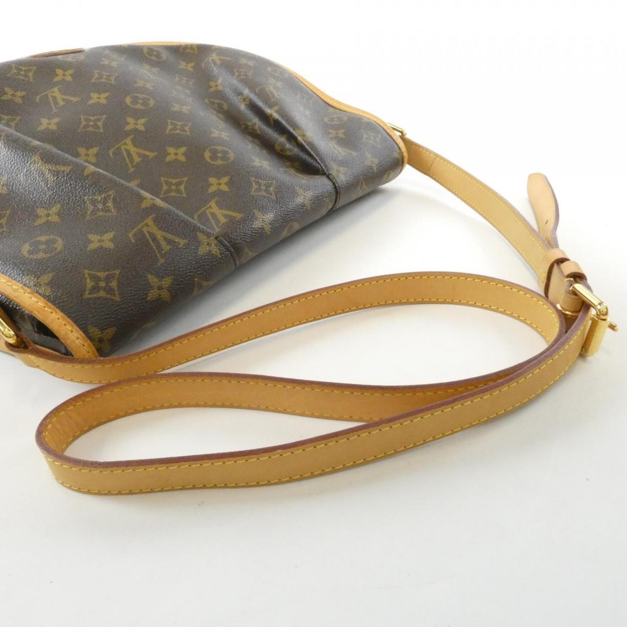 Louis Vuitton Marron Coated Canvas Shoulder Bag (Pre-Owned)