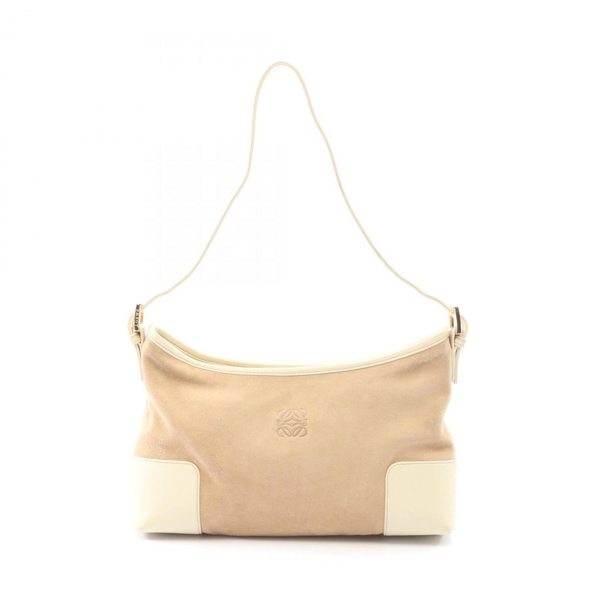 Loewe Beige Ivory Leather Shoulder Bag (Pre-Owned)