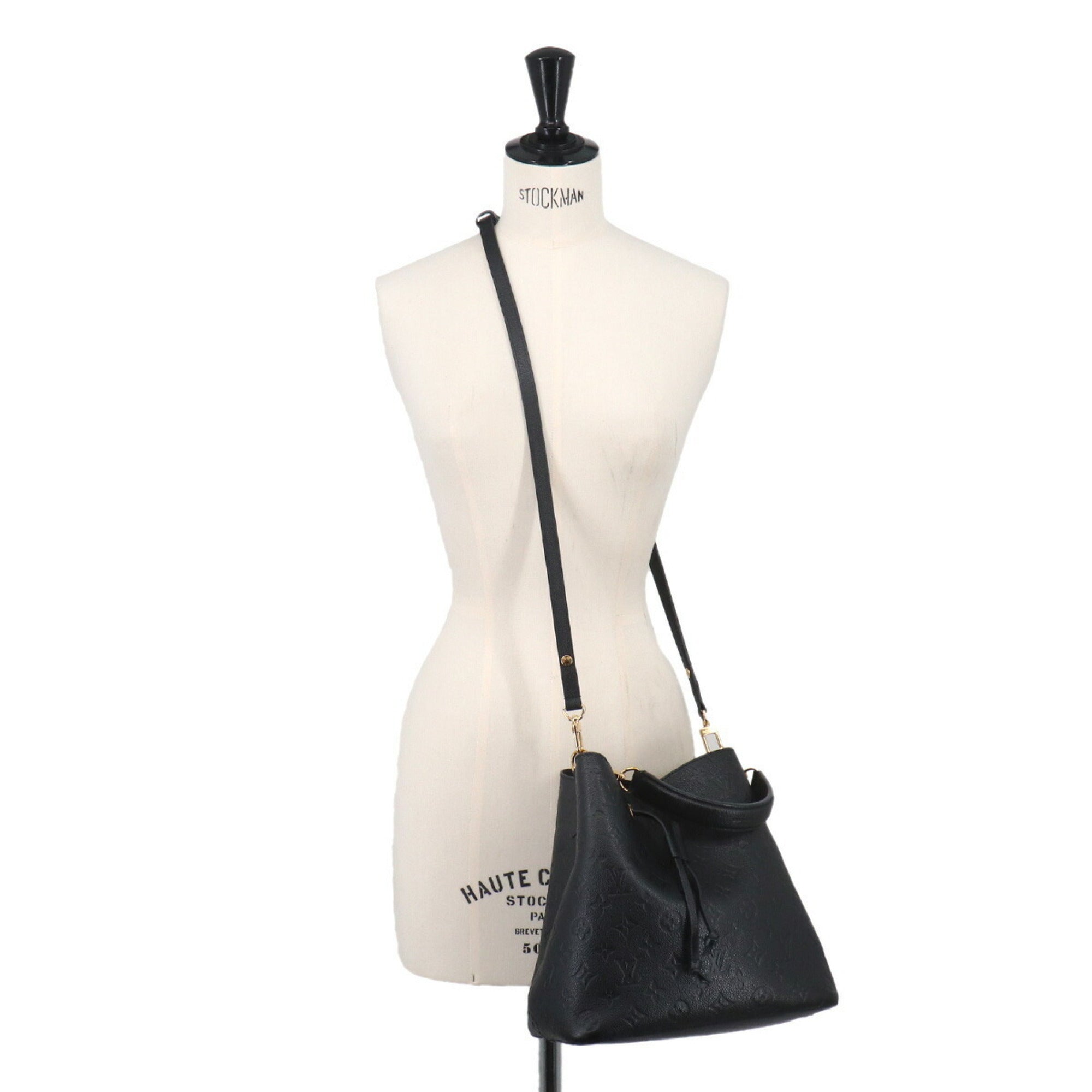Louis Vuitton Black Monogram Empreinte Handbag Shoulder Bag (Pre-Owned)