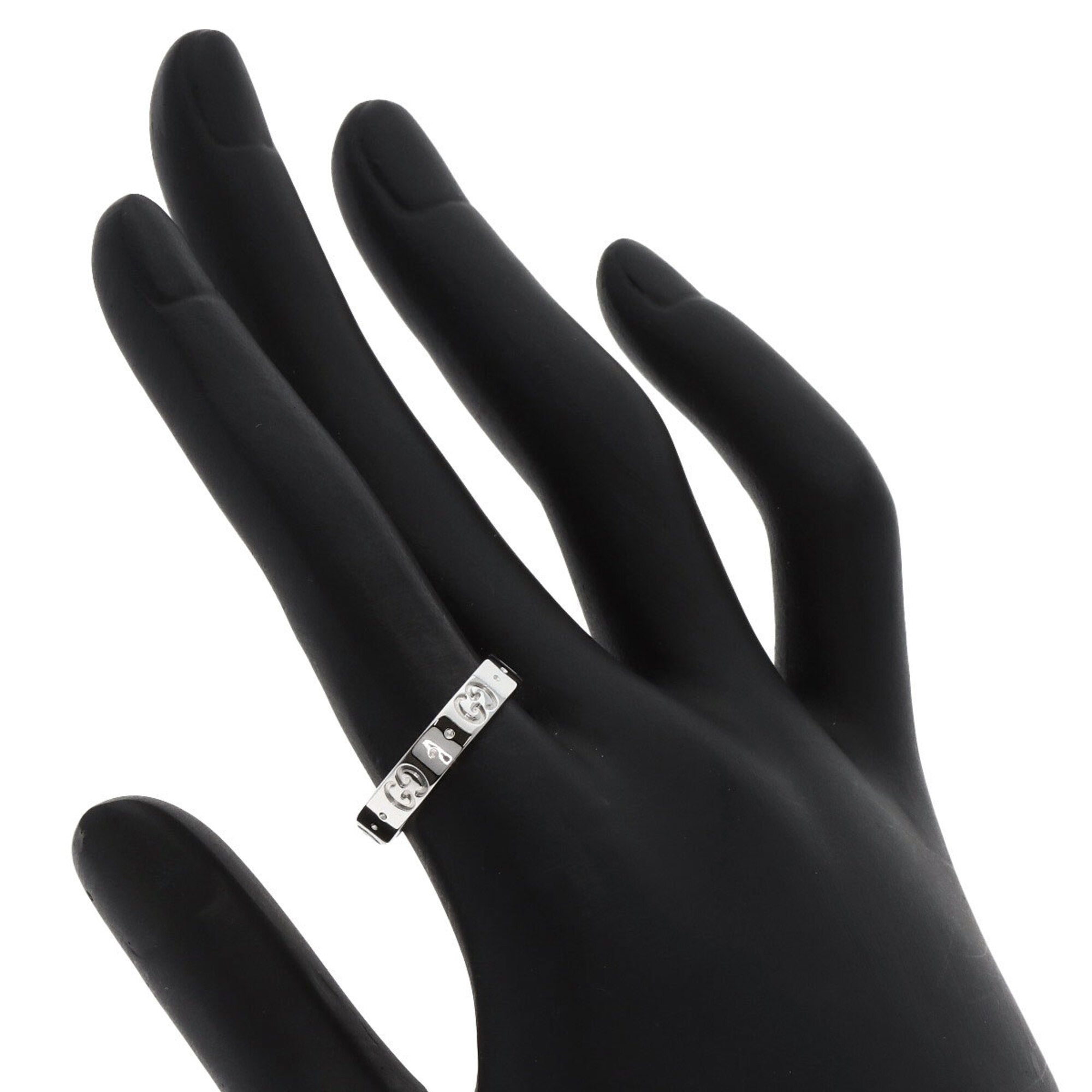 Gucci Icon White Gold (18K) Band Ring (Pre-Owned)