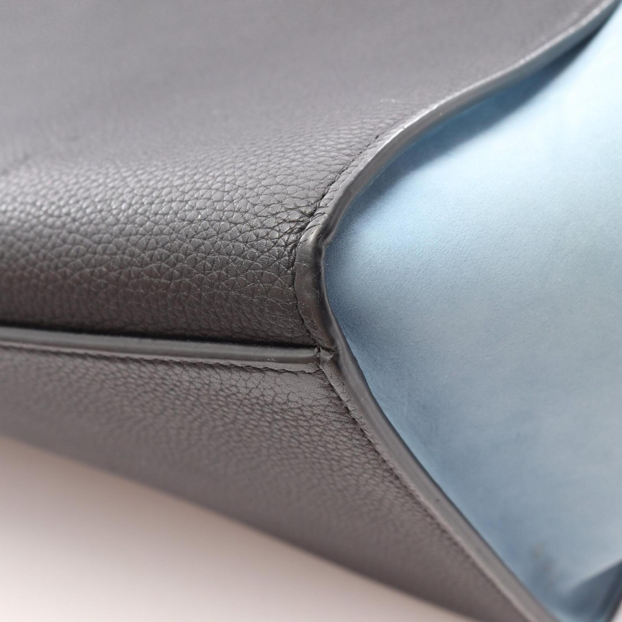 Celine Black Blue Leather Handbag (Pre-Owned)