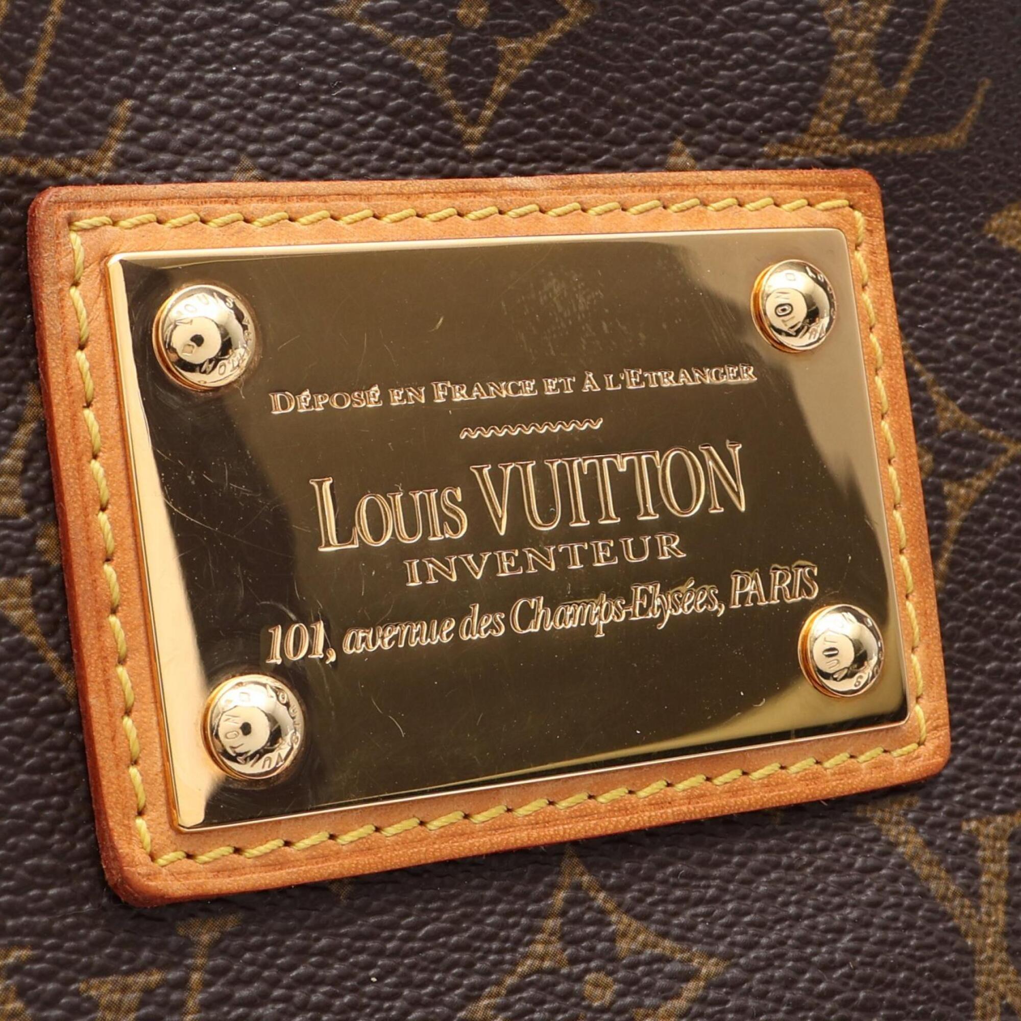 Louis Vuitton Brown Monogram Coated Canvas Leather Handbag Shoulder Bag (Pre-Owned)