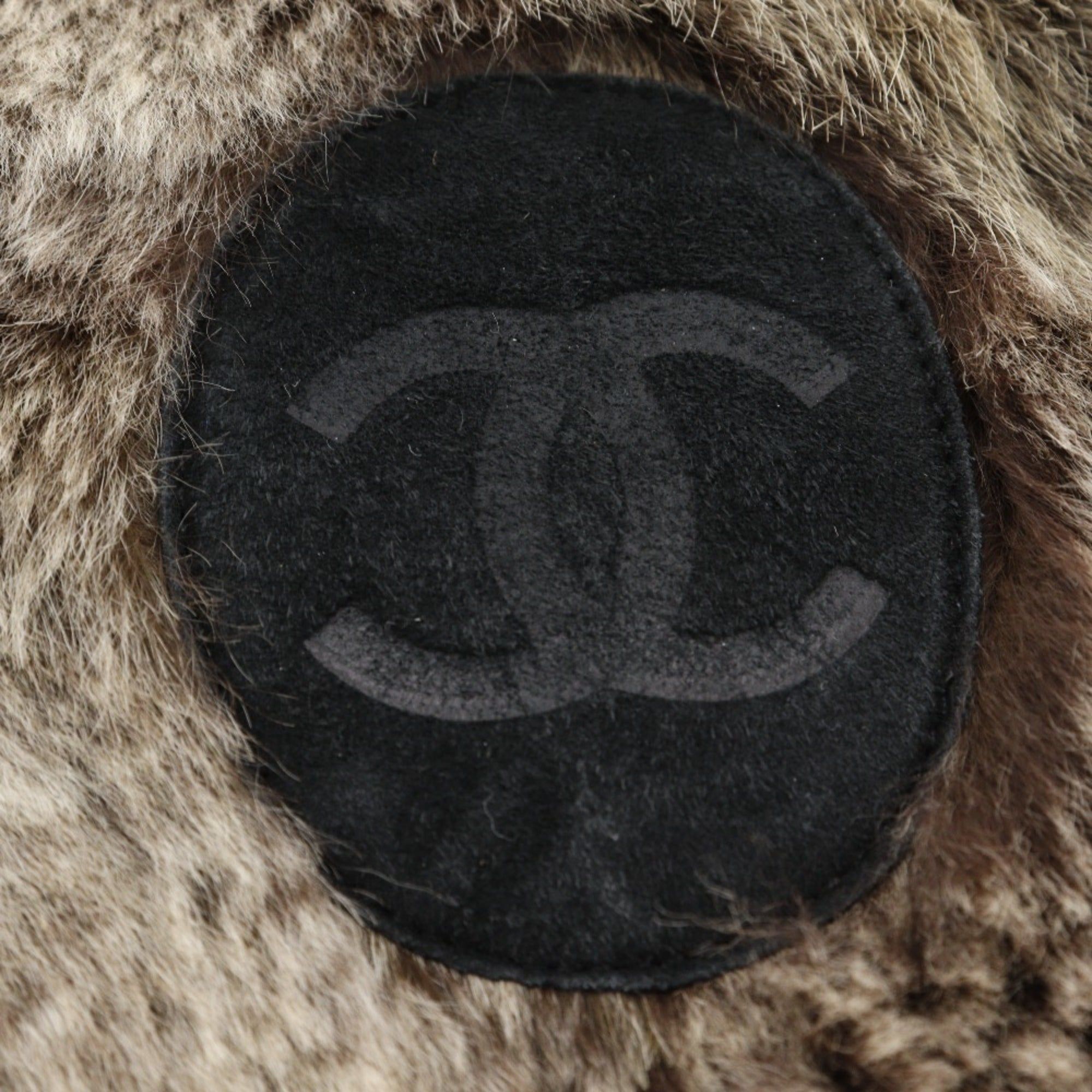 Chanel Brown Fur Handbag Tote Bag (Pre-Owned)