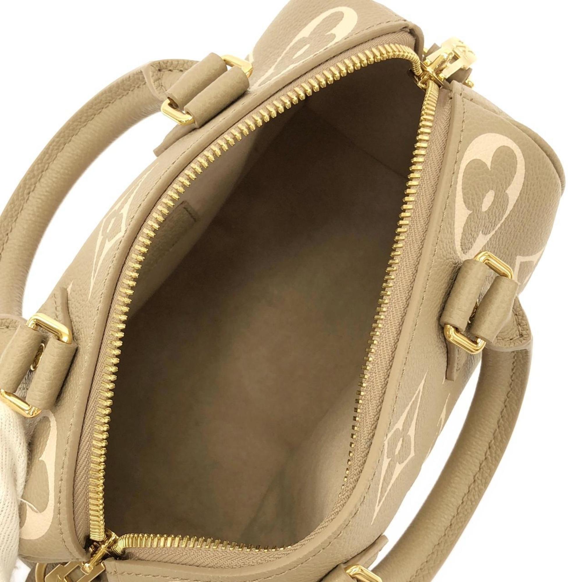 Louis Vuitton Cream Tourterelle Leather Boston Bag (Pre-Owned)