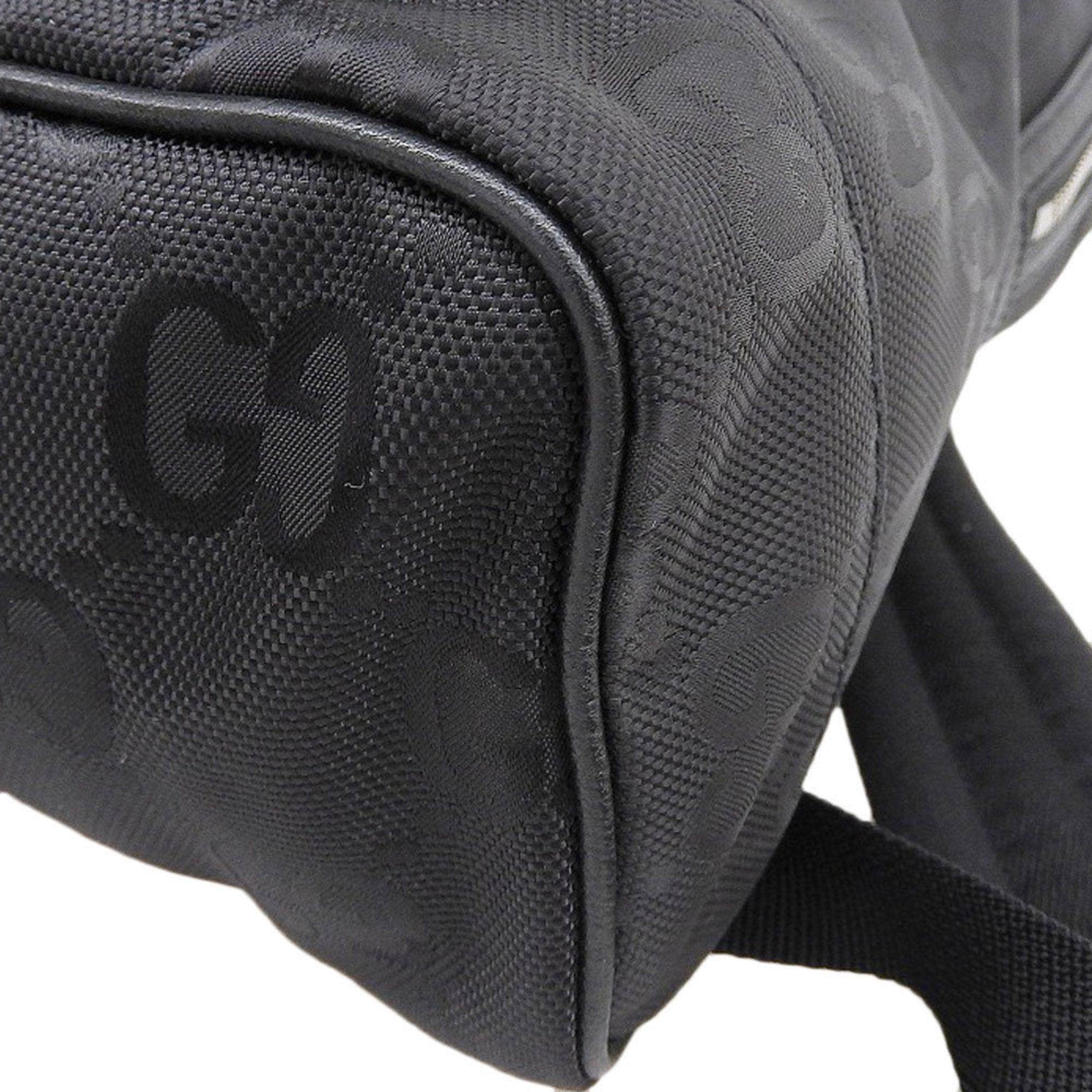 Gucci Black Nylon Leather Backpack (Pre-Owned)