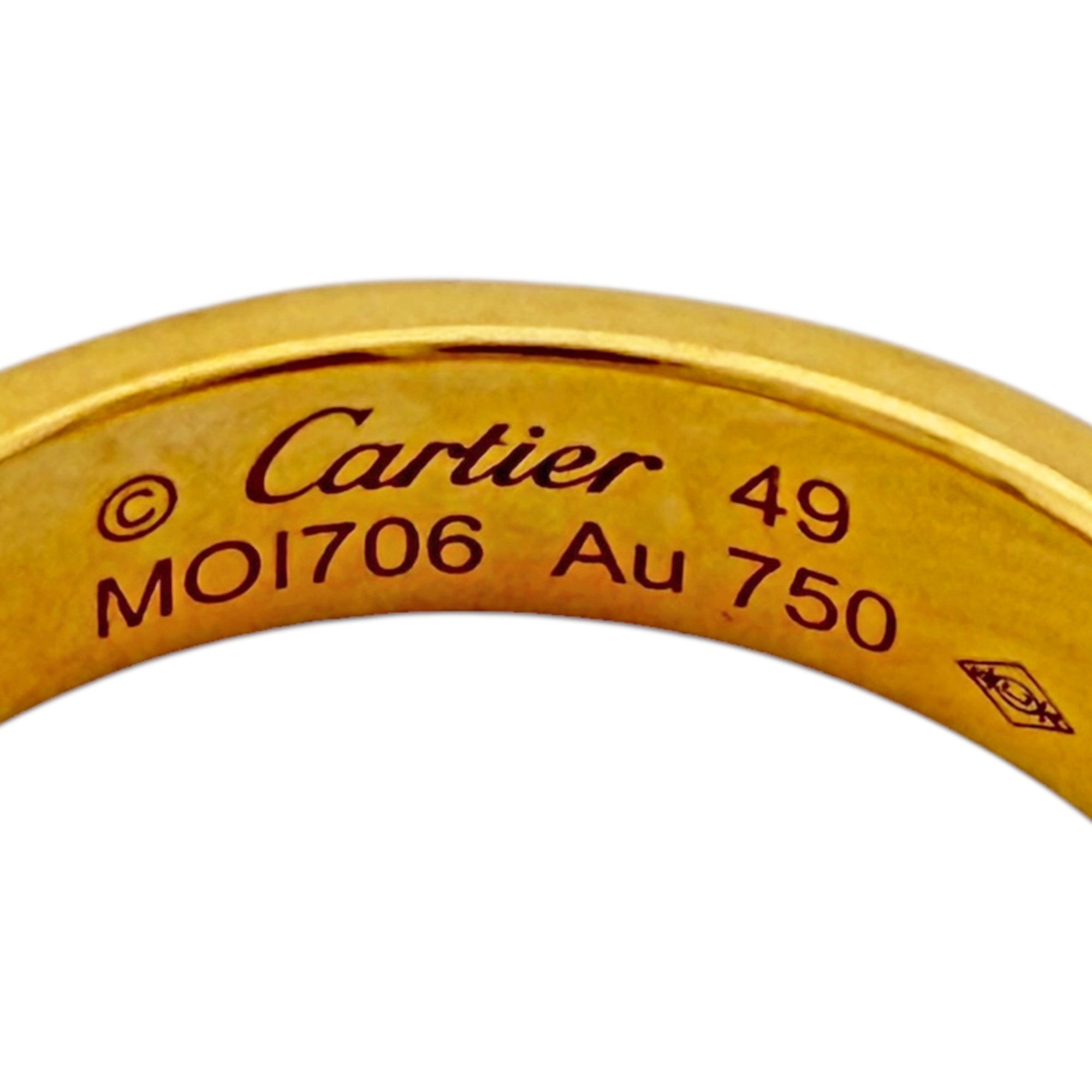 Cartier Love Gold Yellow Gold (18K) Band Ring (Pre-Owned)