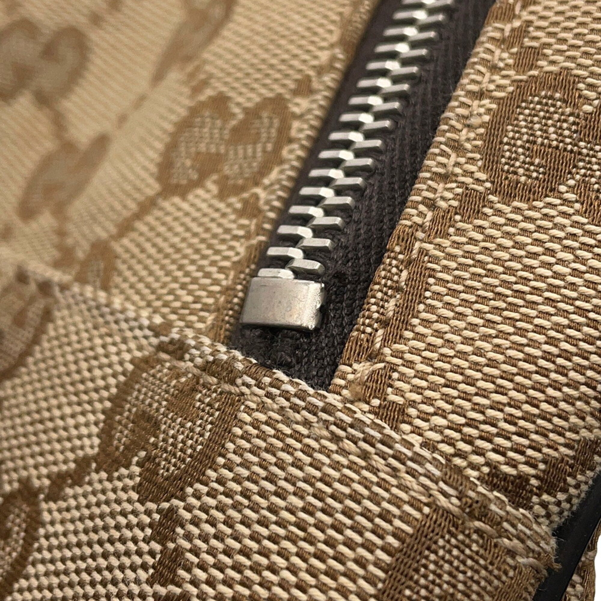 Gucci Beige Brown Gg Canvas Backpack Handbag (Pre-Owned)