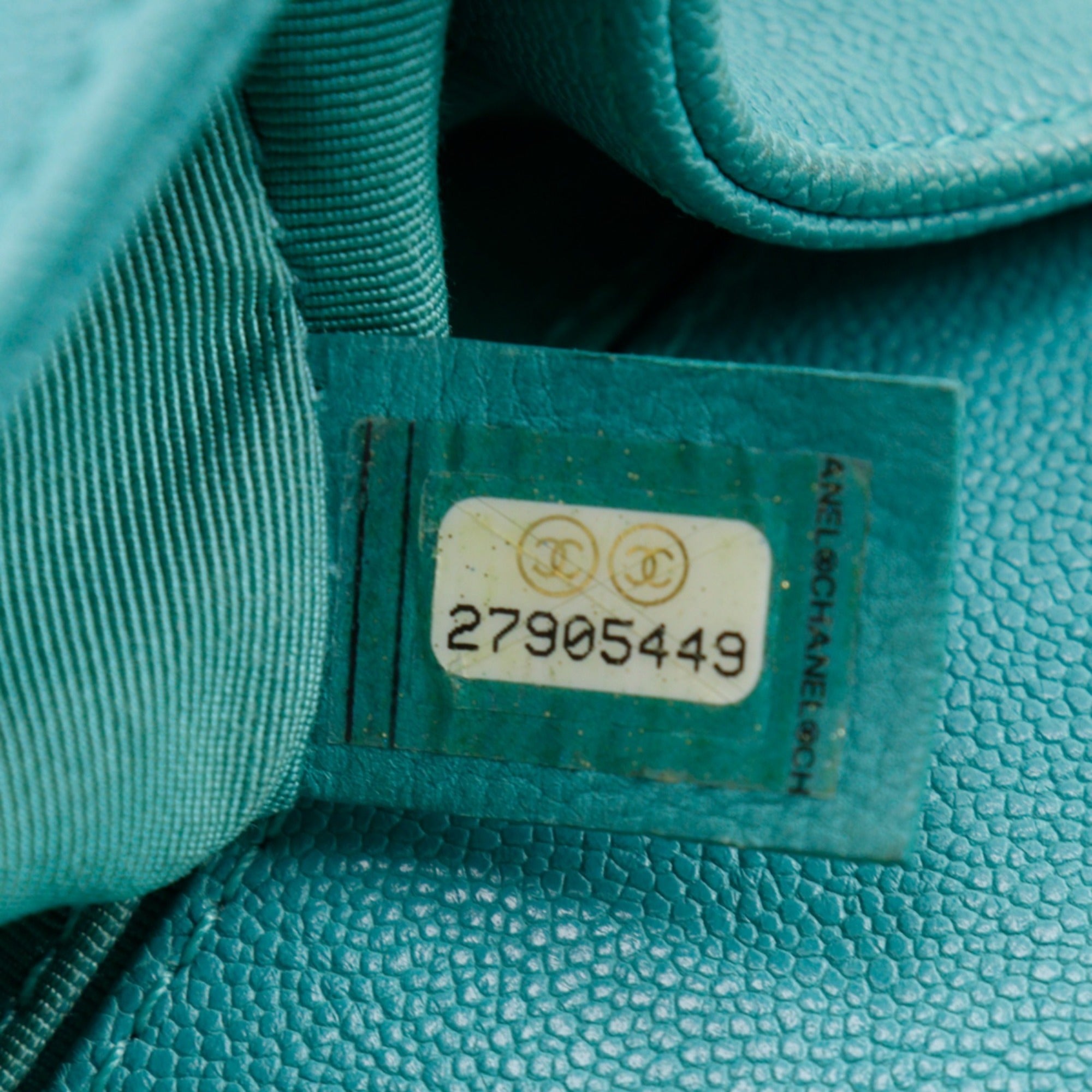 Chanel Boy Chanel Green Grained Calfskin Shoulder Bag (Pre-Owned)