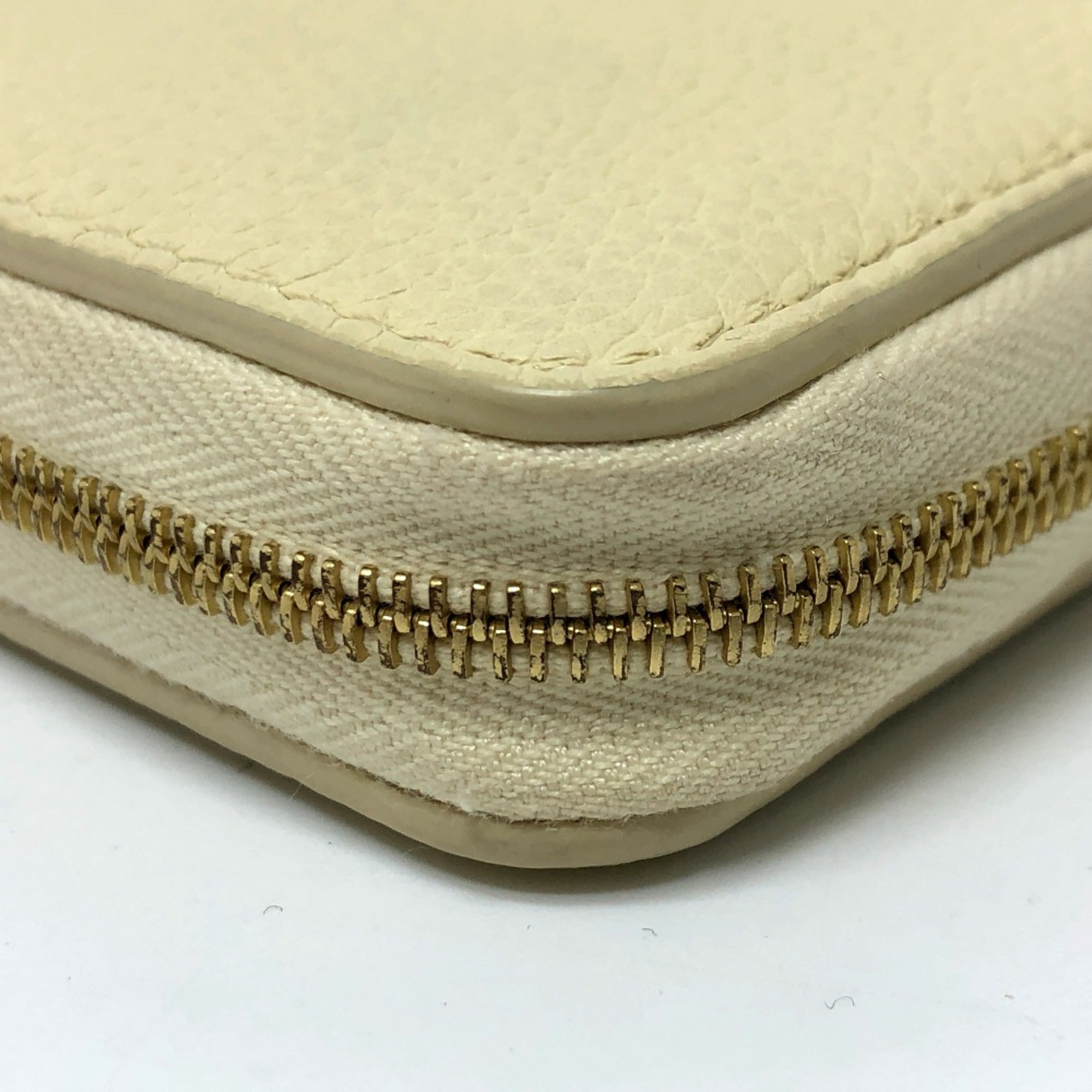 Celine Beige Leather Long Wallet (Bi-Fold) (Pre-Owned)