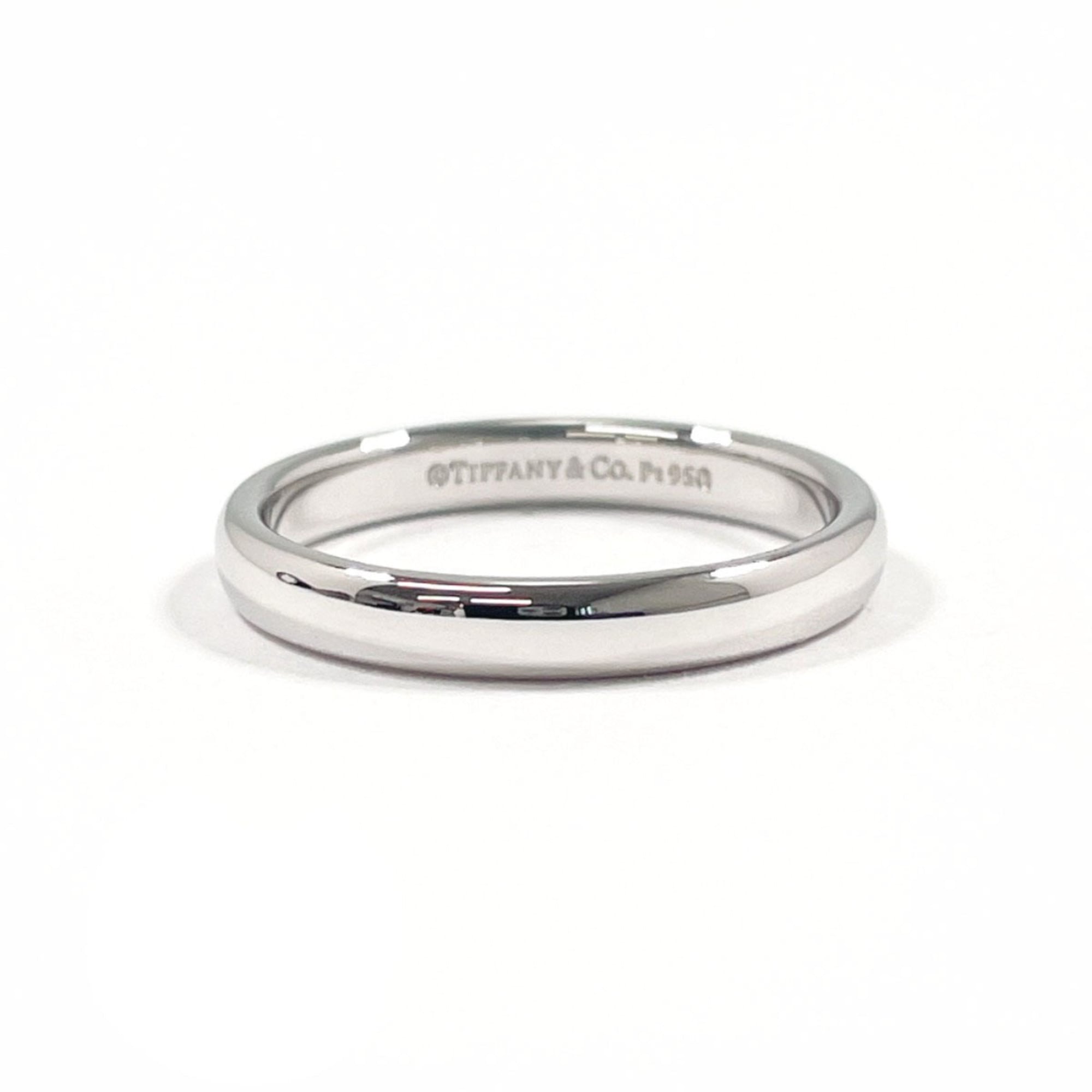 Tiffany Silver Platinum 950 Band Ring (Pre-Owned)