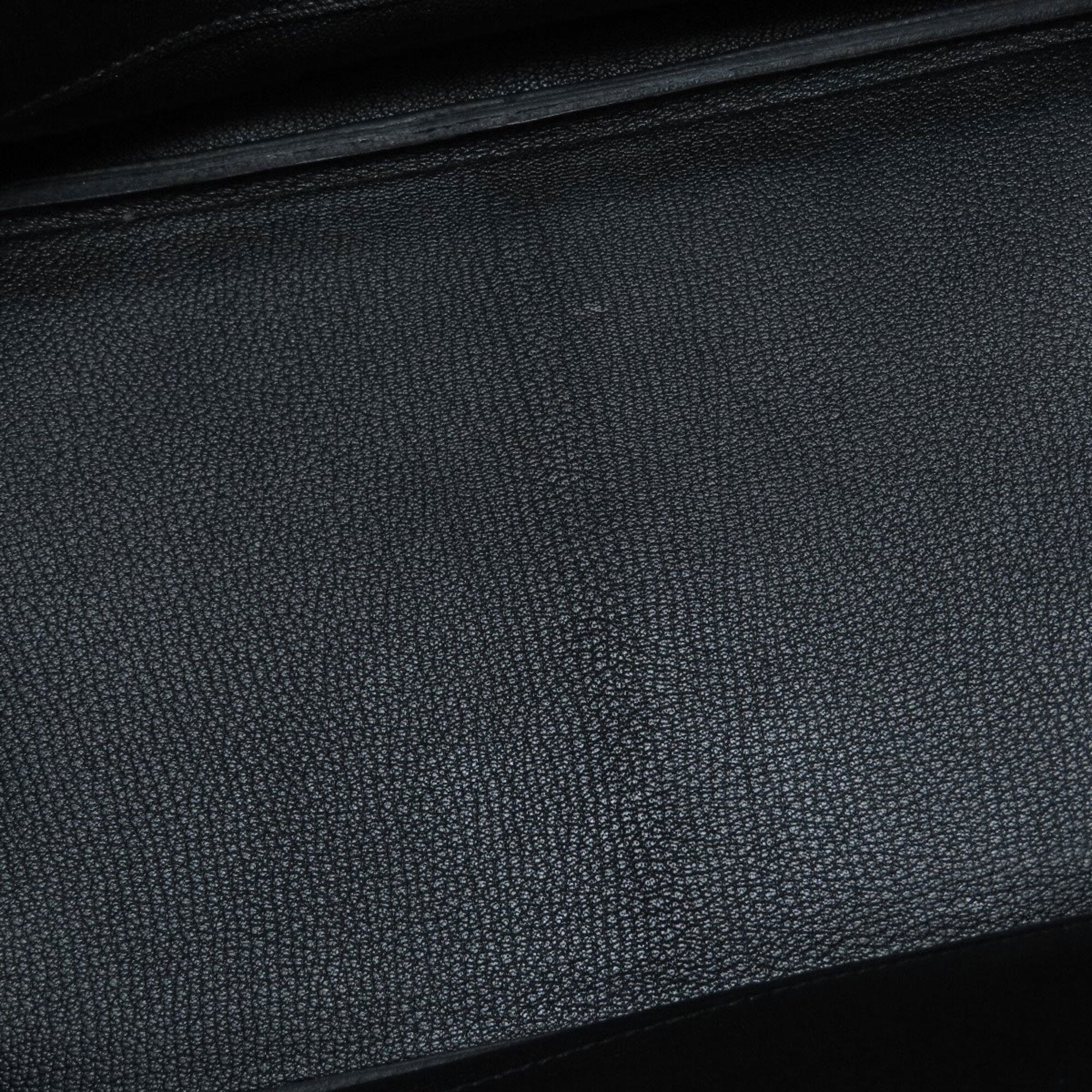 Hermes Black Blue Navy Togo Leather Handbag (Pre-Owned)