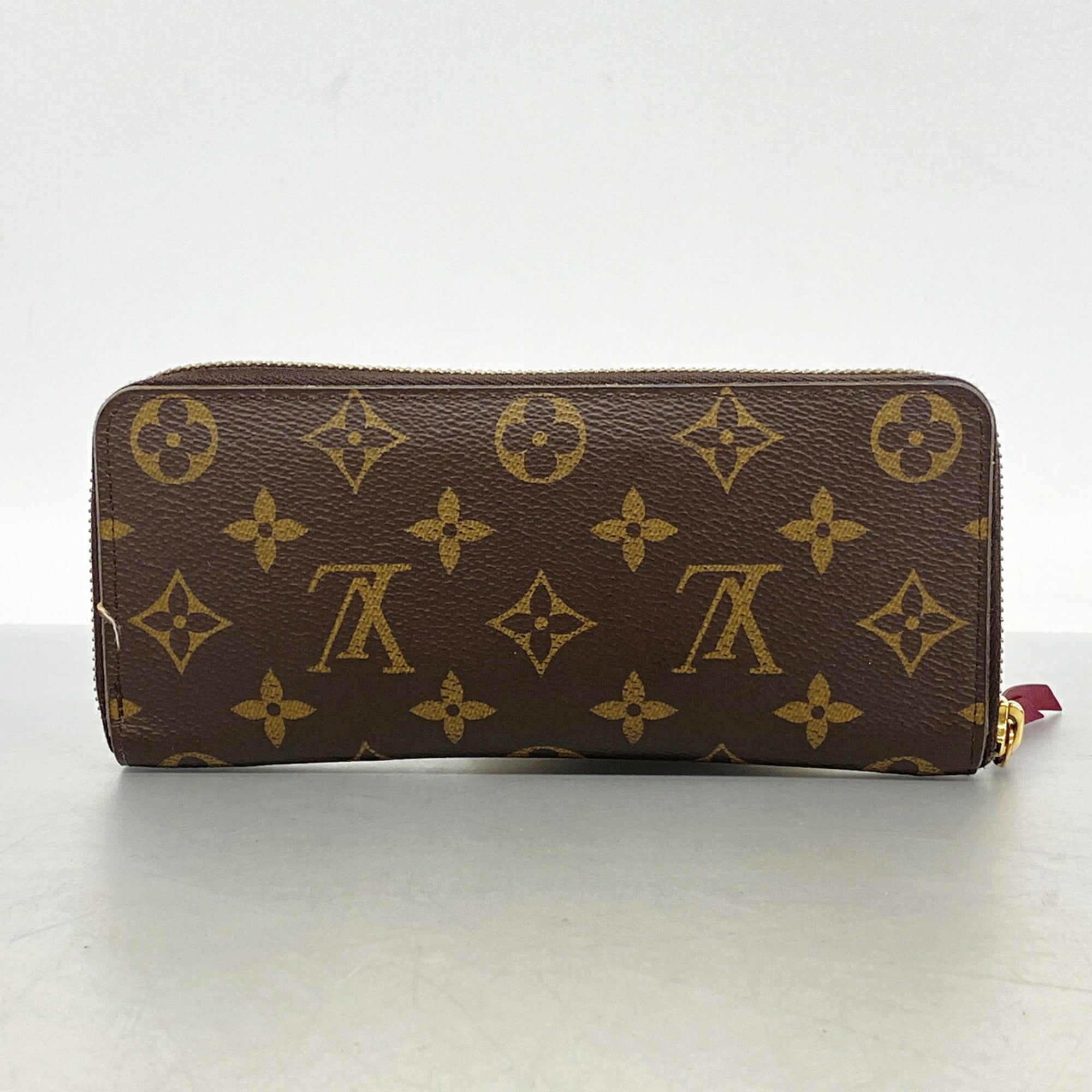 Louis Vuitton Brown Fuchsia Long Wallet (Bi-Fold) (Pre-Owned)