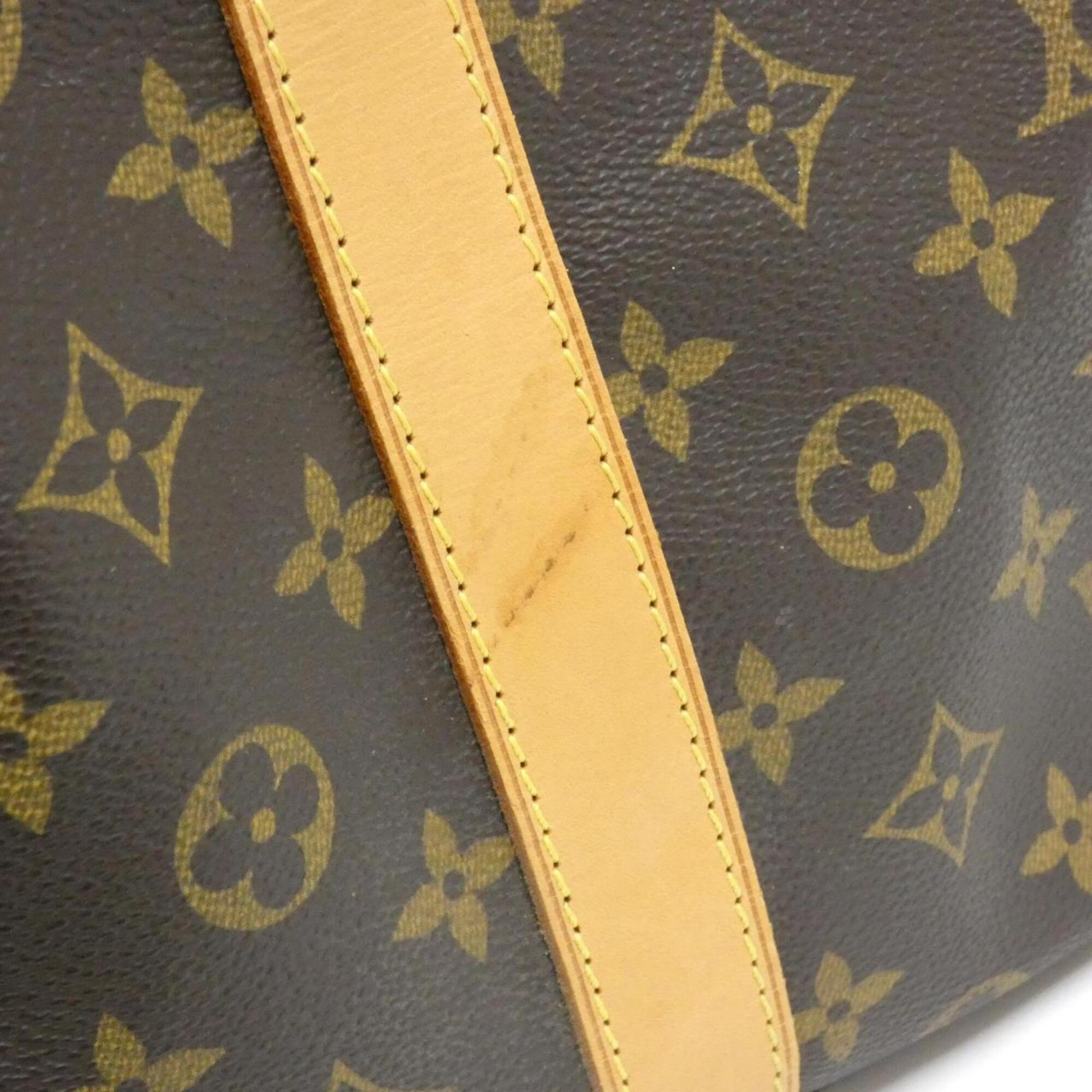 Louis Vuitton Monogram Marron Coated Canvas Boston Bag (Pre-Owned)