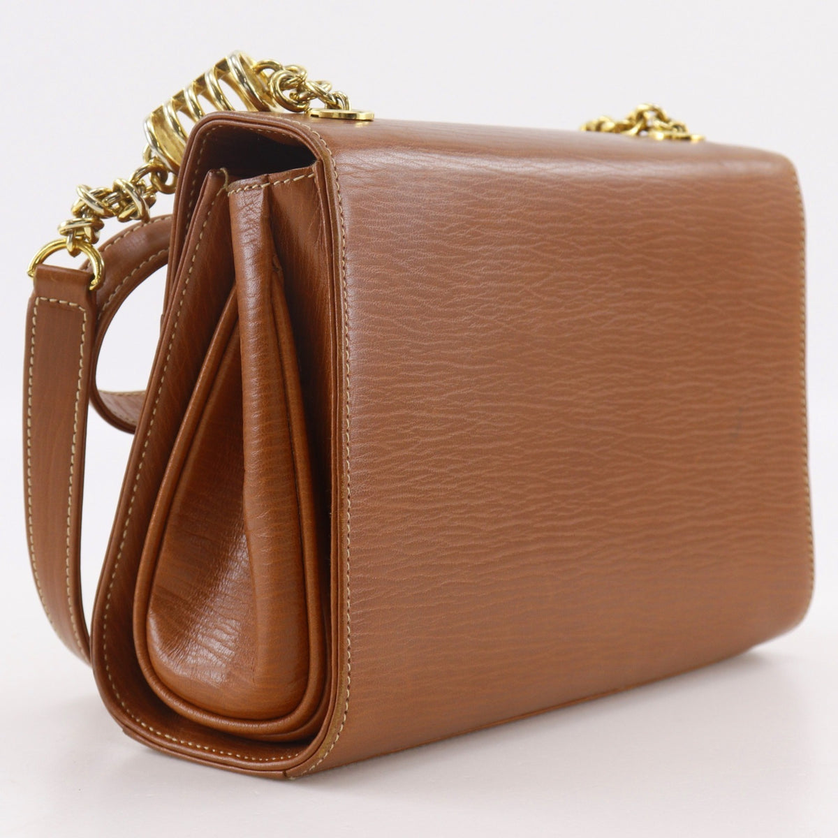 Bally Brown Leather Shoulder Bag (Pre-Owned)