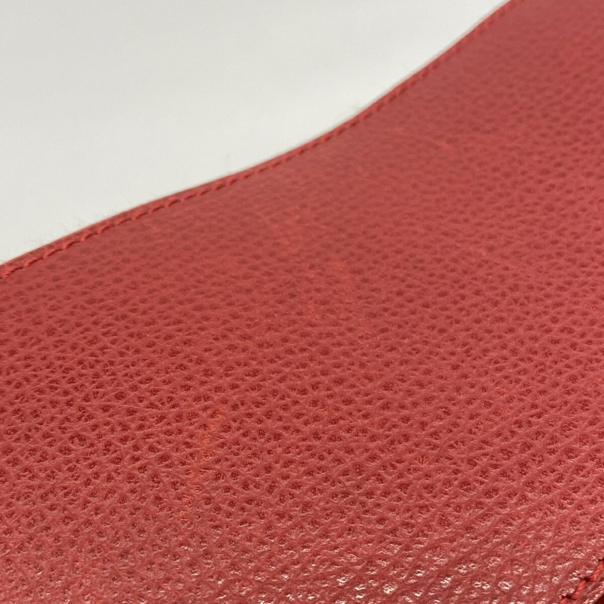 Hermes Red Color Toile Chevron Tote Bag (Pre-Owned)