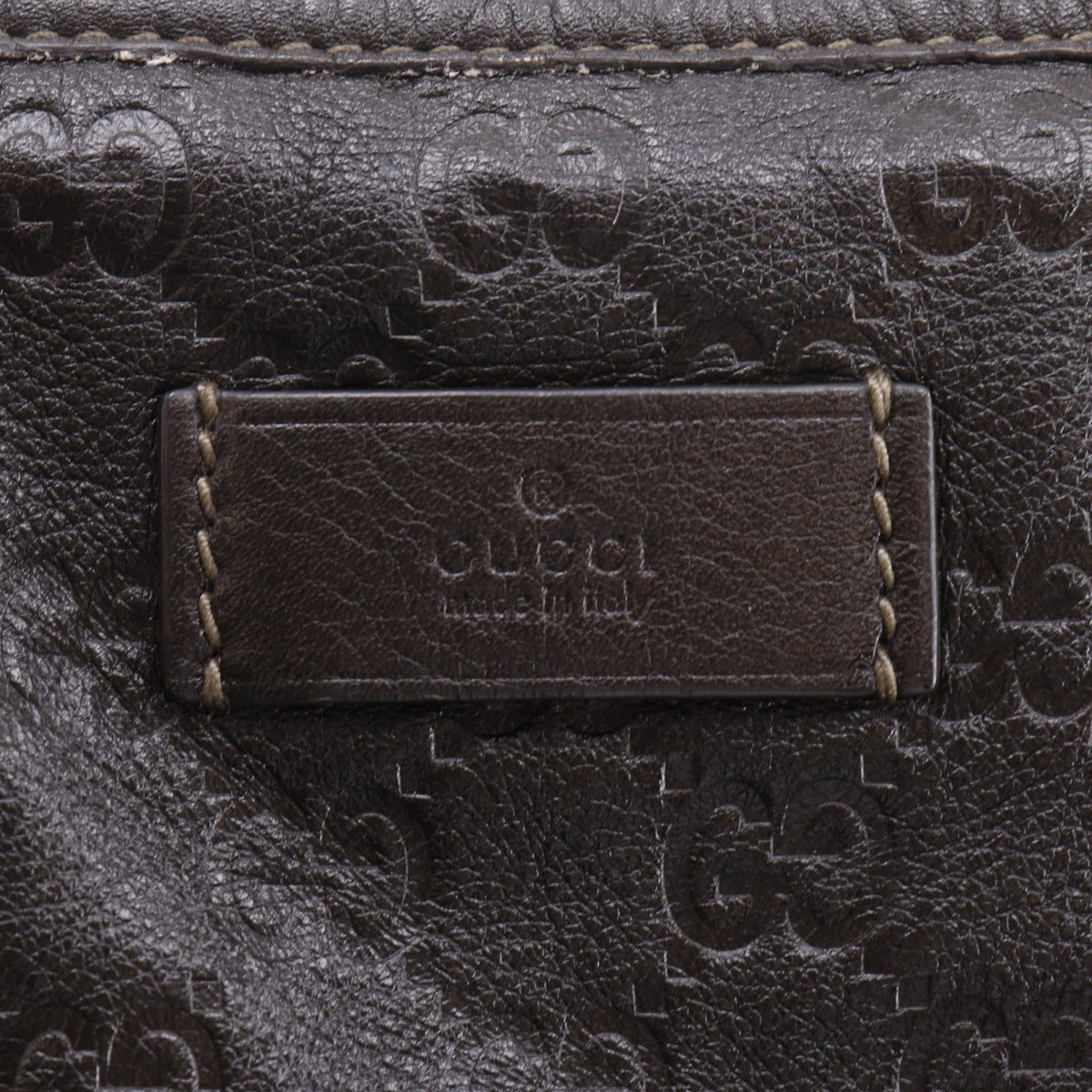 Gucci Brown Leather Boston Bag (Pre-Owned)