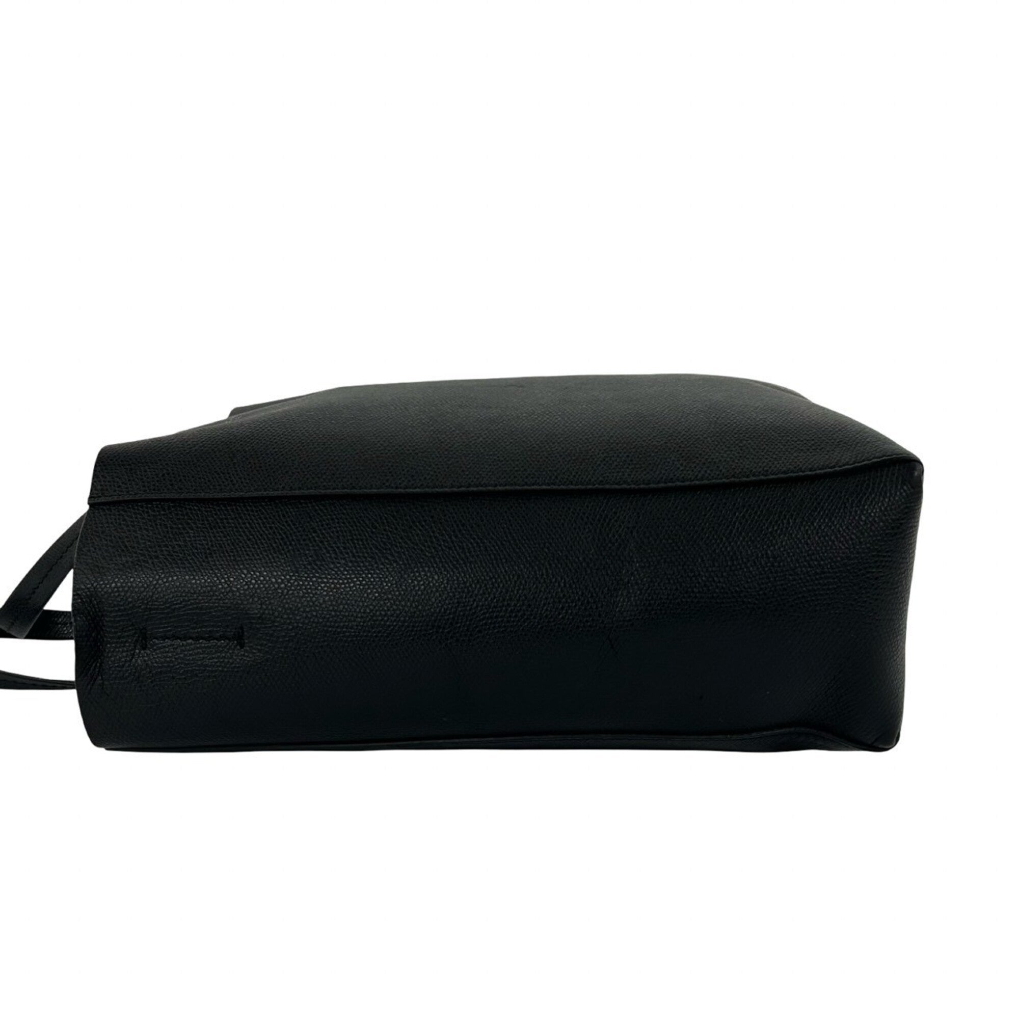 Celine Black Leather Handbag Shoulder Bag Tote Bag (Pre-Owned)