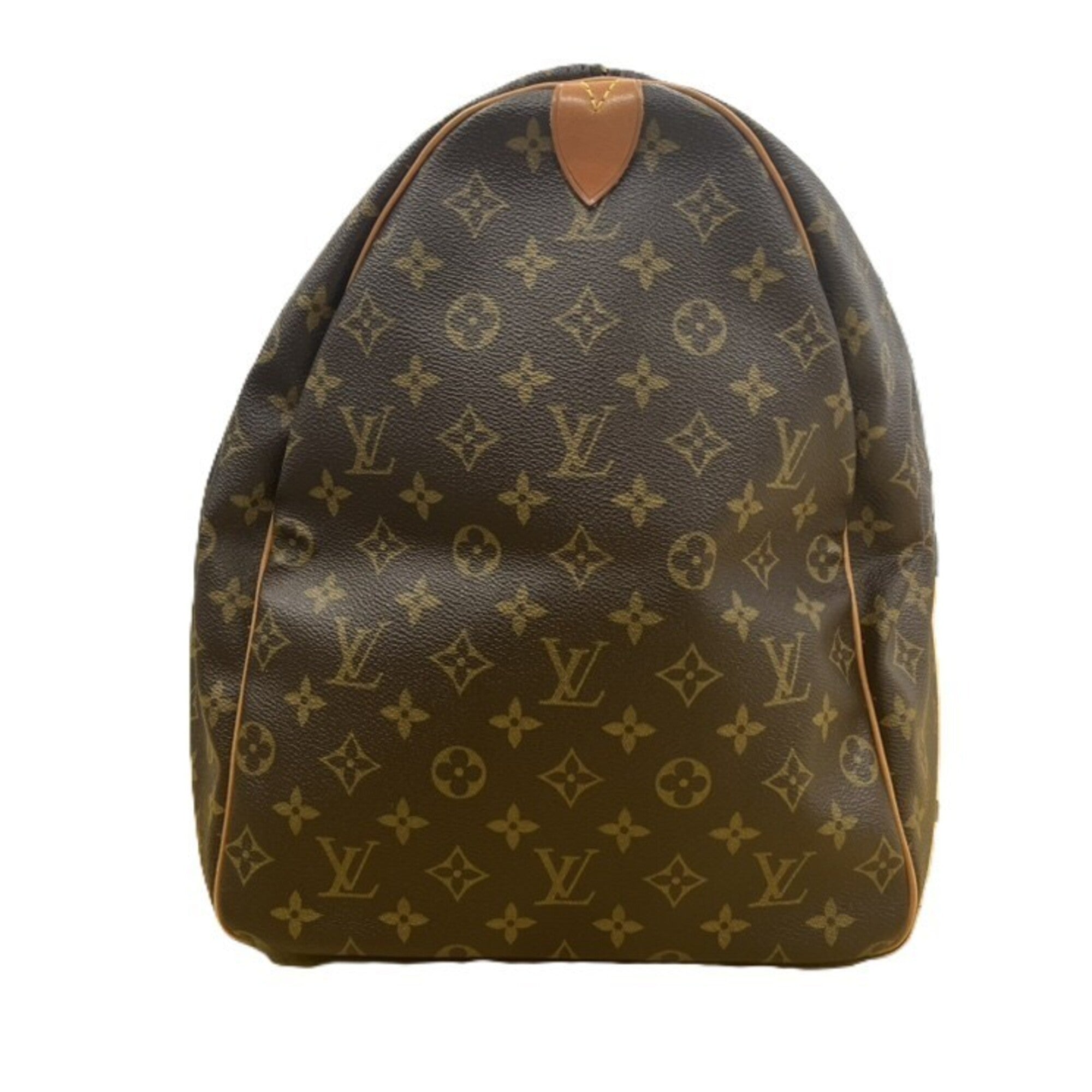 Louis Vuitton Monogram Brown Monogram Leather Boston Bag (Pre-Owned)