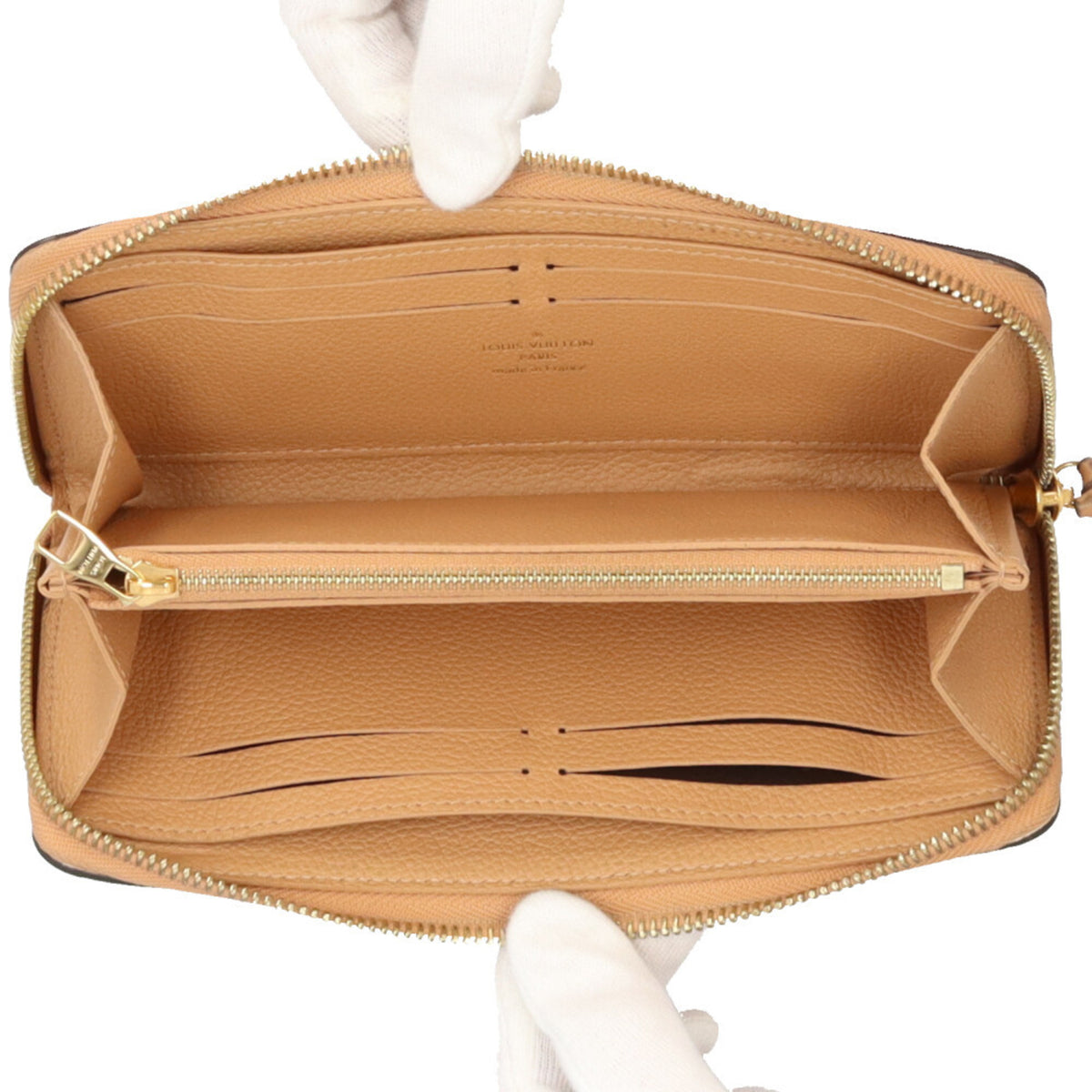Louis Vuitton Monogram Empreinte Beige Galle Or Monogram Empreinte Coin Purse/Coin Case (Pre-Owned)
