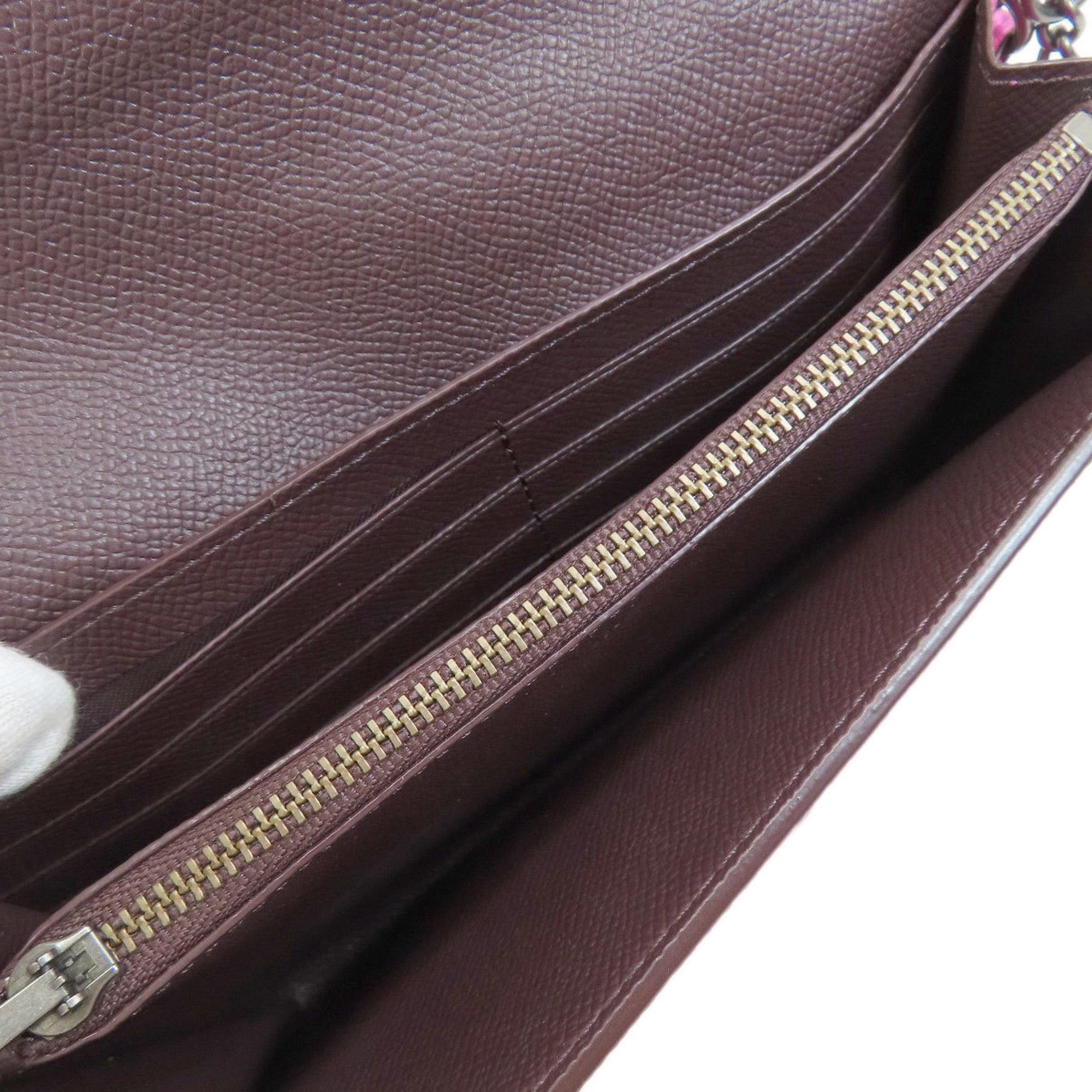 Coach Pink Leather Chain/Shoulder Wallet (Pre-Owned)