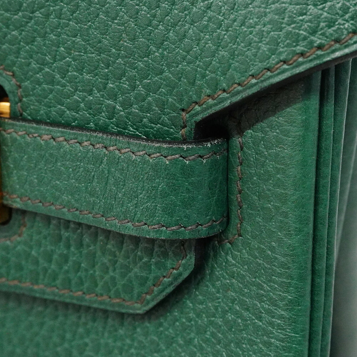 Hermes Green Ardennes Leather Handbag (Pre-Owned)