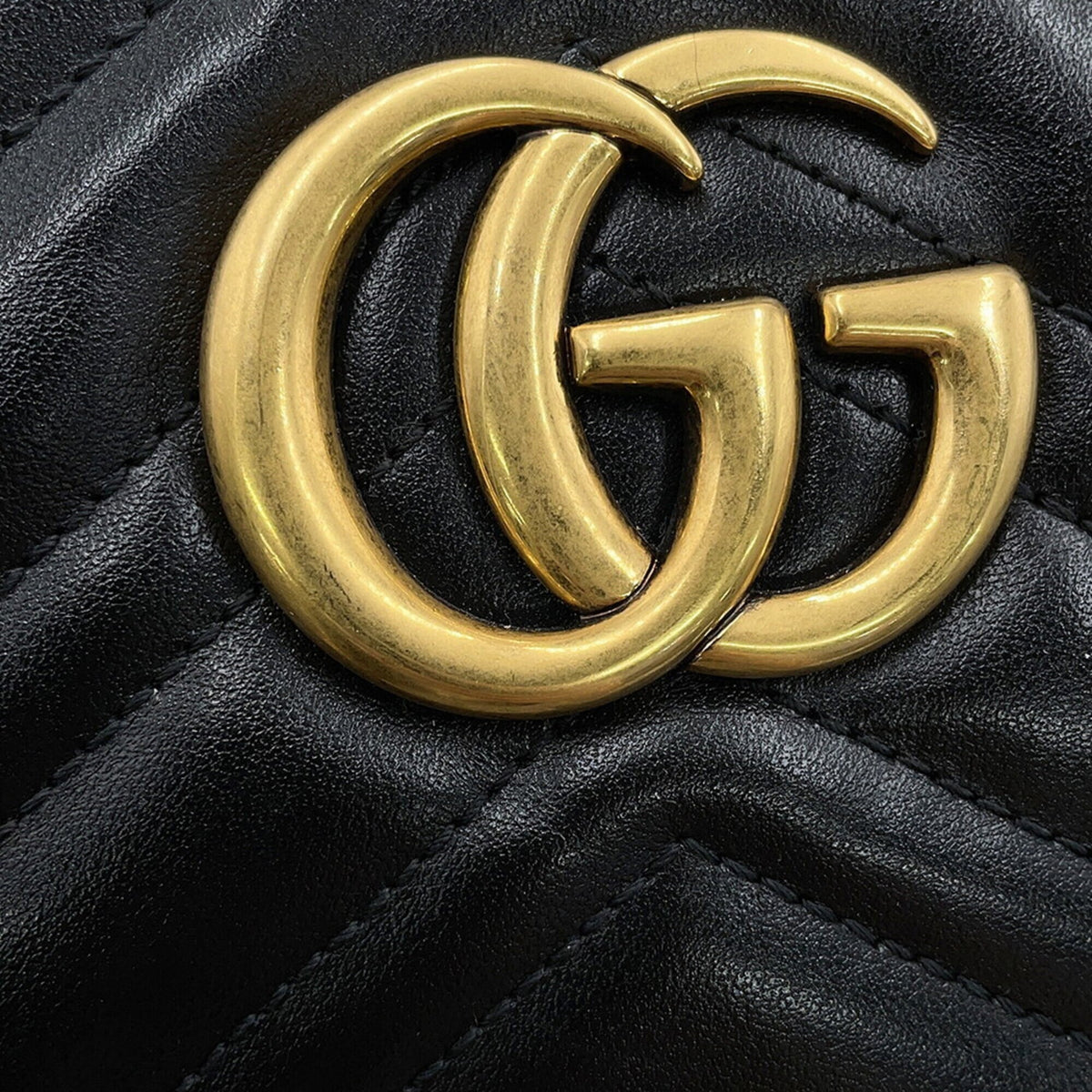 Gucci Black Leather Handbag Shoulder Bag (Pre-Owned)