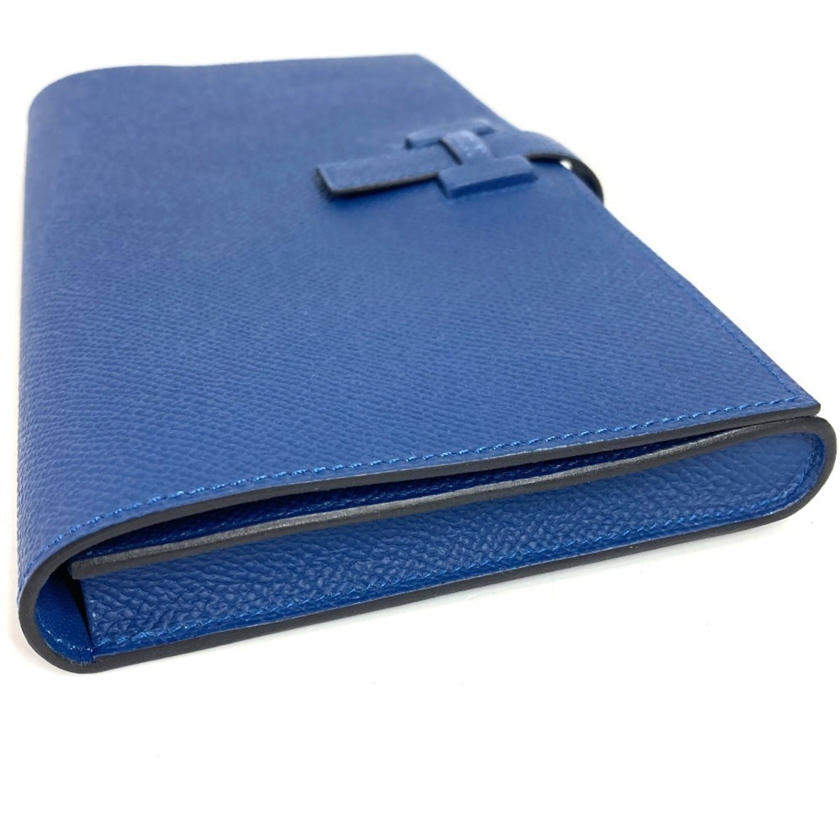 Hermes Blue Epsom Leather Long Wallet (Bi-Fold) (Pre-Owned)